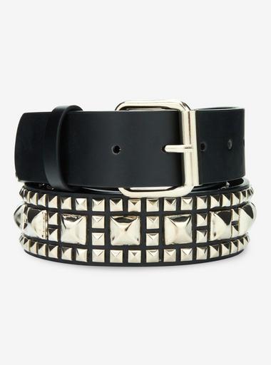 Multi Pyramid Stud Belt | Hot Topic
