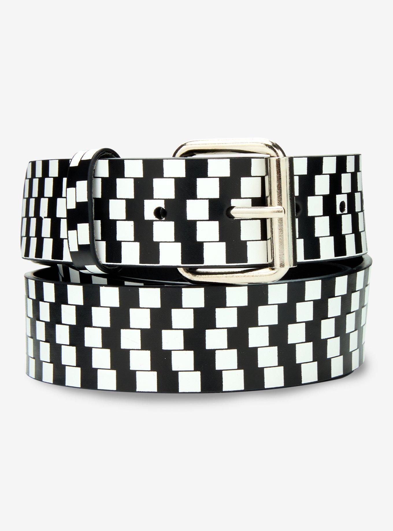 Trippy Checkerboard Belt, , hi-res