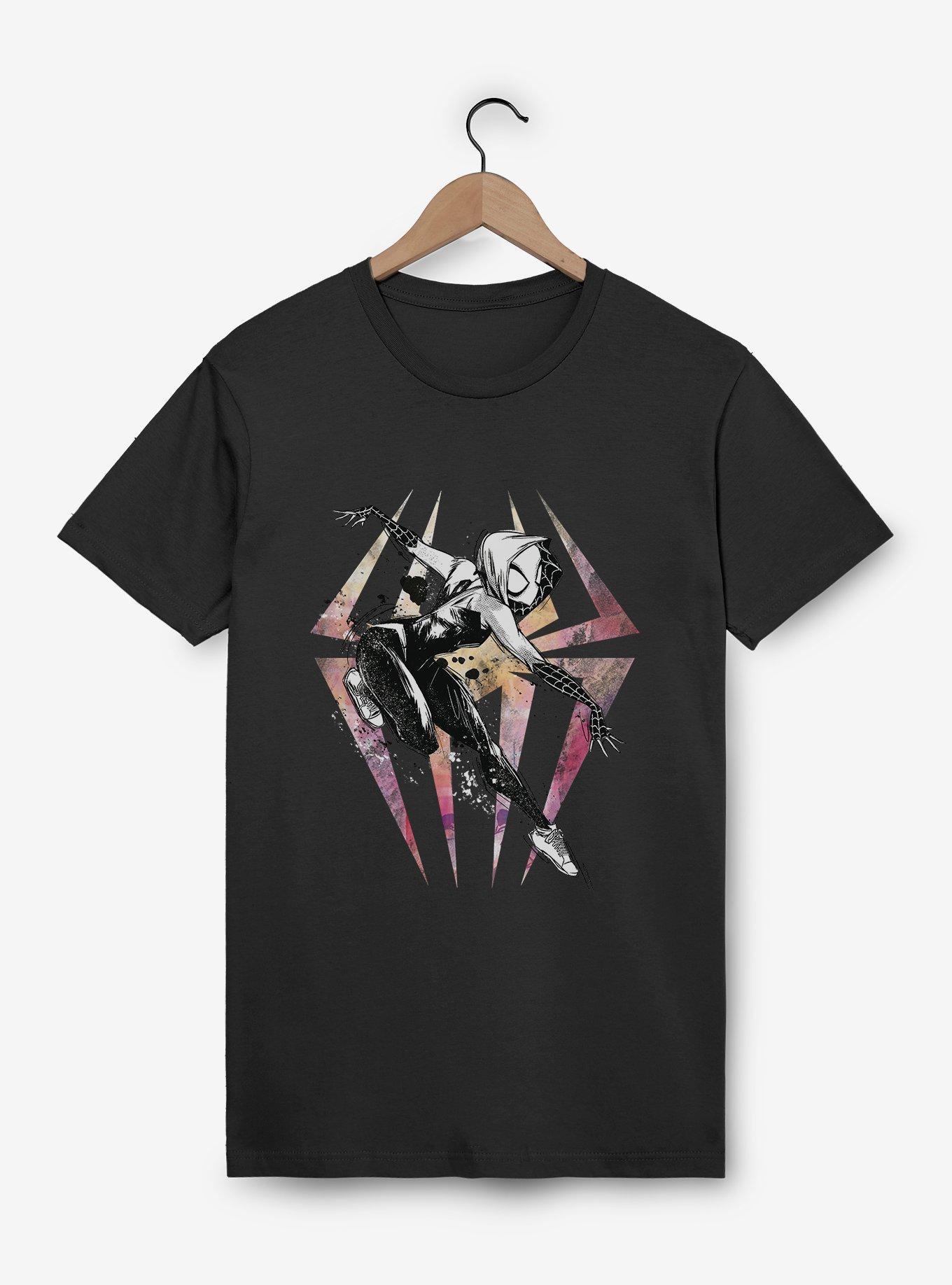 Marvel Spider Gwen Watercolor Logo Her Universe Exclusive T-Shirt, , hi-res