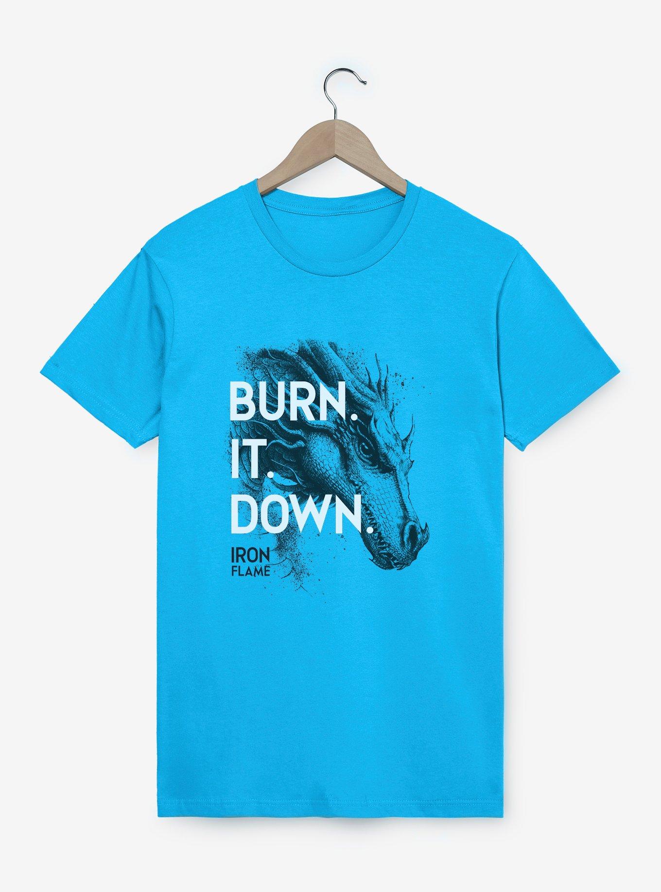 Fourth Wing Burn It Down Iron Flame Her Universe Exclusive T-Shirt, , hi-res