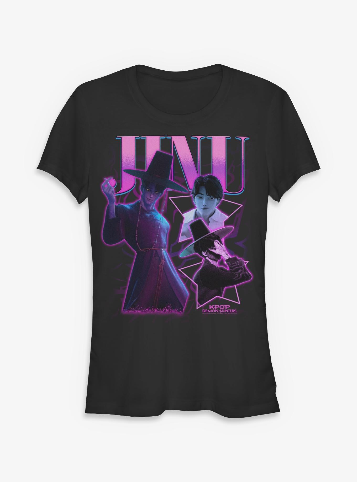 KPop Demon Hunters Saja Boys Jinu Collage Girls T-Shirt, , hi-res