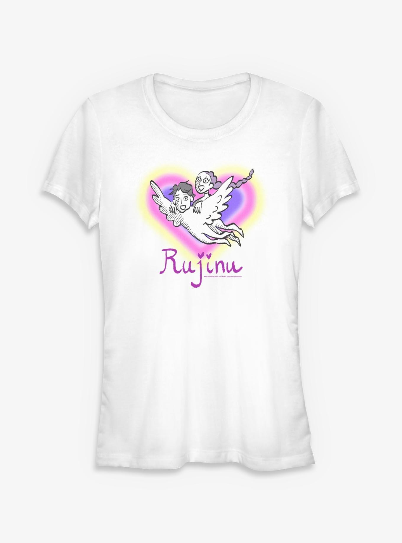 KPop Demon Hunters Rumi and Jinu Rujinu Heart Girls T-Shirt, , hi-res