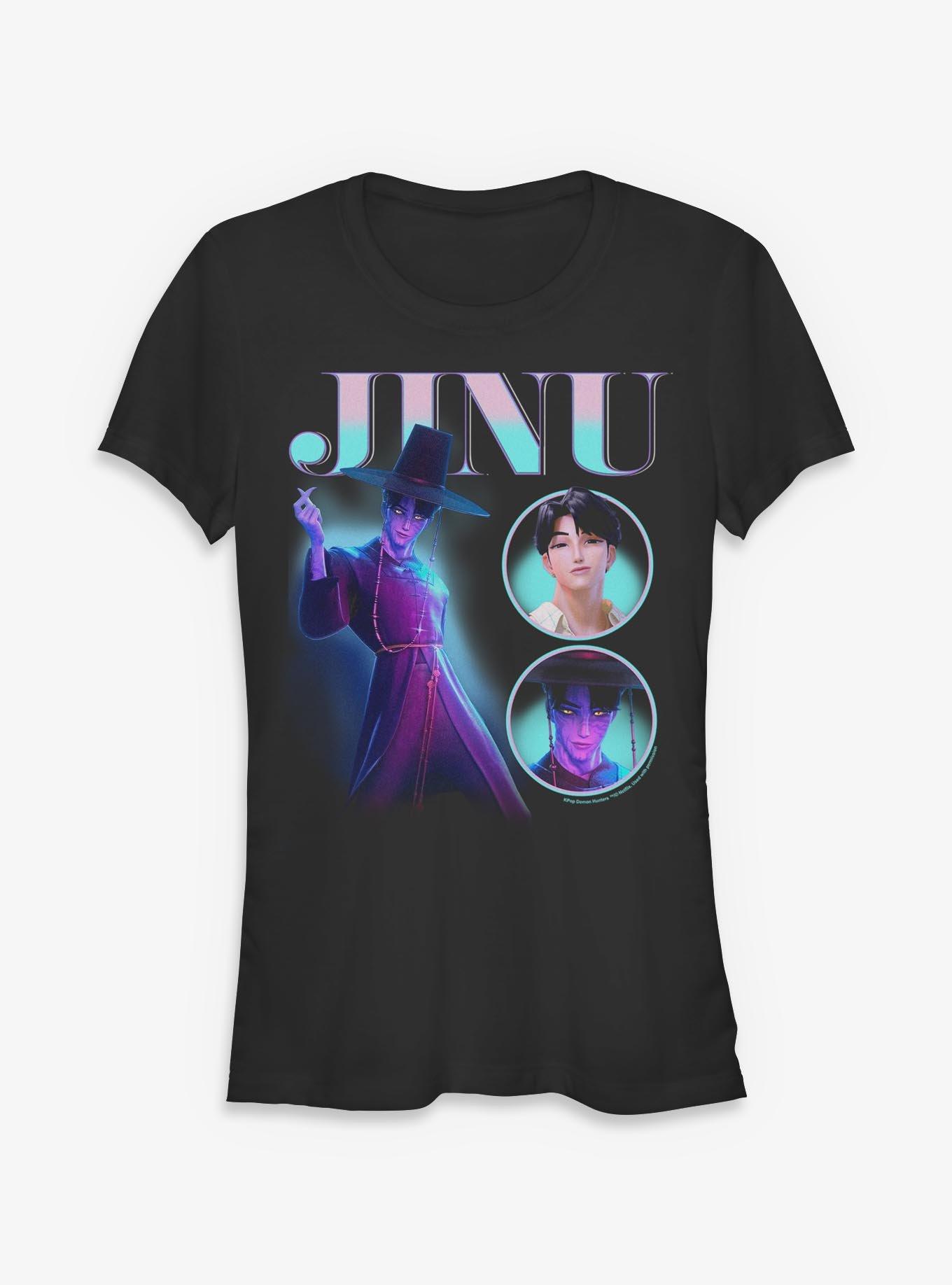 KPop Demon Hunters Saja Boys Jinu Collage Girls T-Shirt, , hi-res