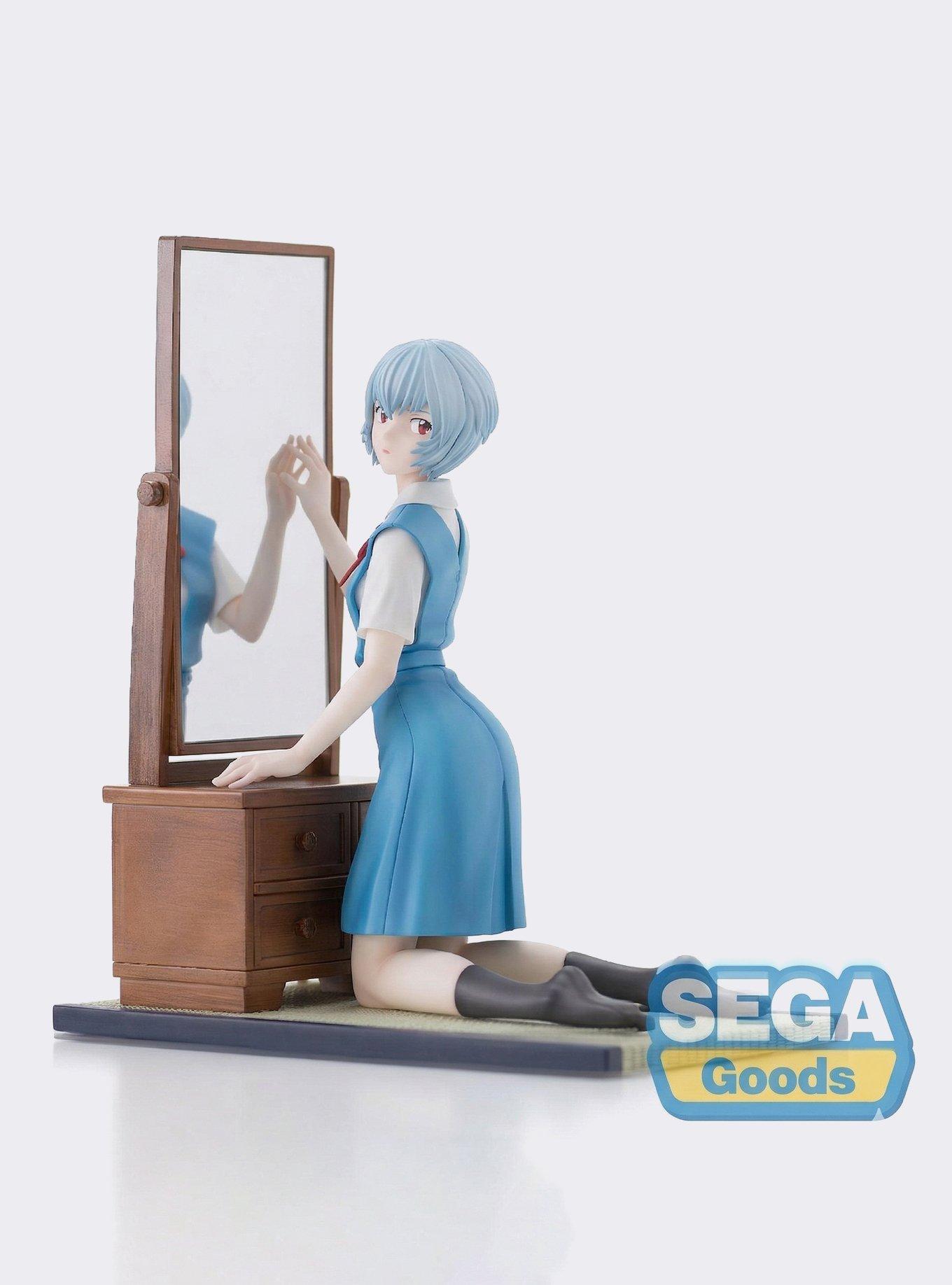 SEGA Evangelion Rei Ayanami Figure – Plugsuit Noir, Édition SPM, 21 Cm, Boîte Fermée
