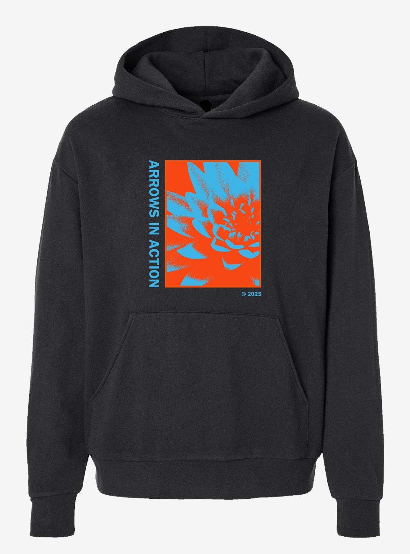 Arrows In Action Flowers Hoodie
