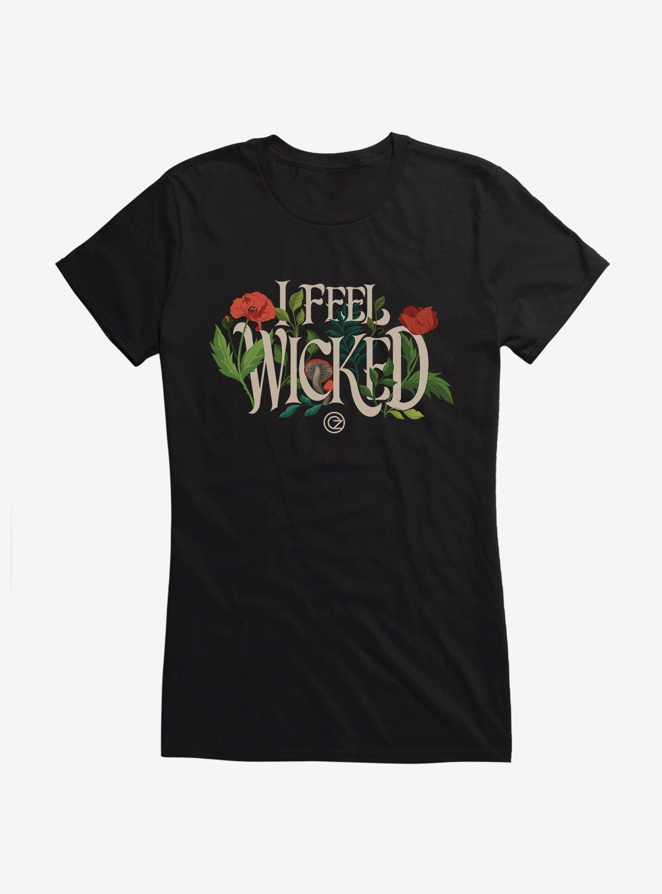 Wicked: For Good I Feel Wicked Girls T-Shirt, BLACK, hi-res