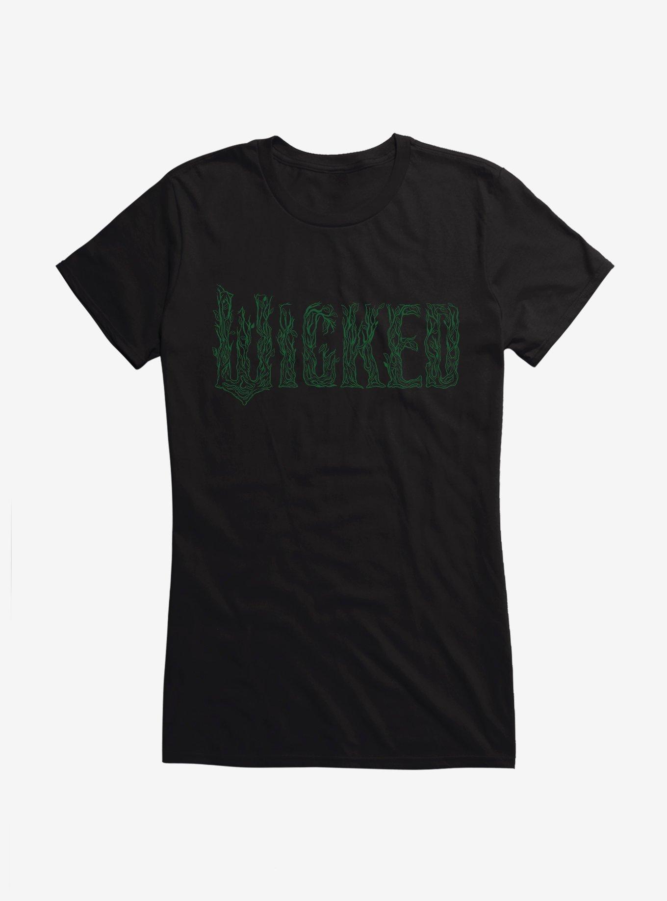 Wicked: For Good Green Stylized Logo Girls T-Shirt