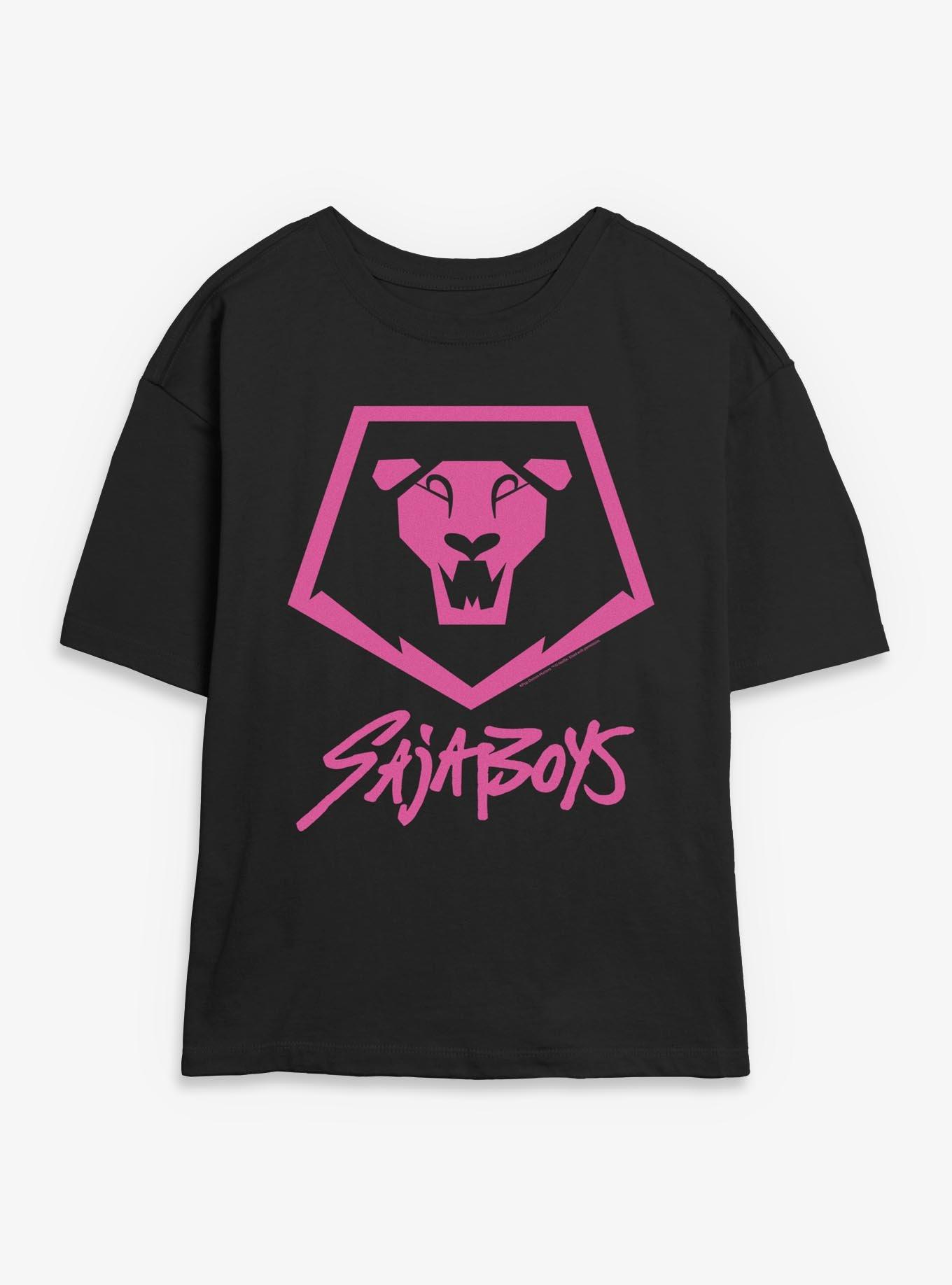 KPop Demon Hunters Saja Boys Lion Logo Girls Skimmer T-Shirt, , hi-res