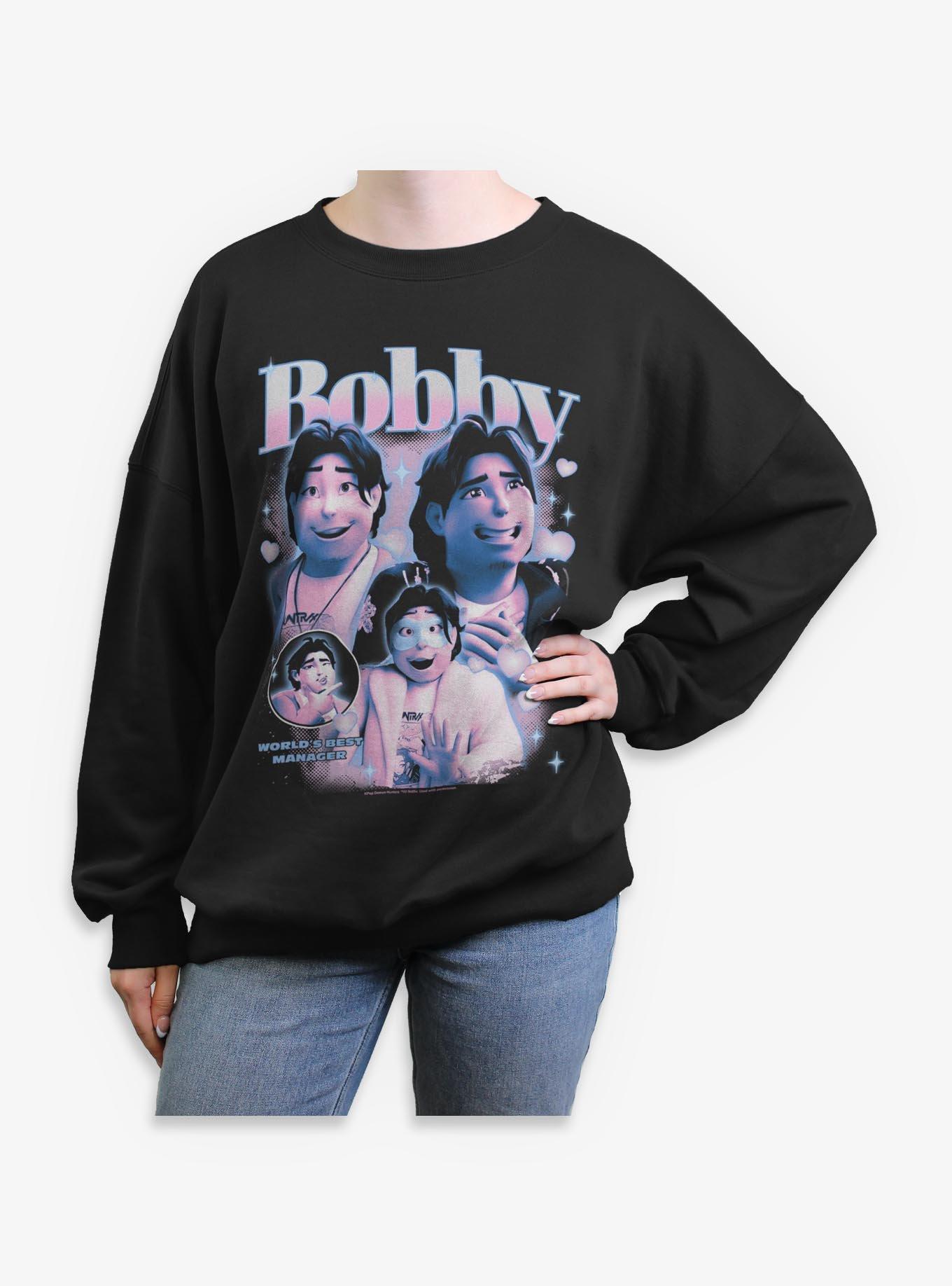KPop Demon Hunters Bobby Best Manager Girls Oversized Sweatshirt