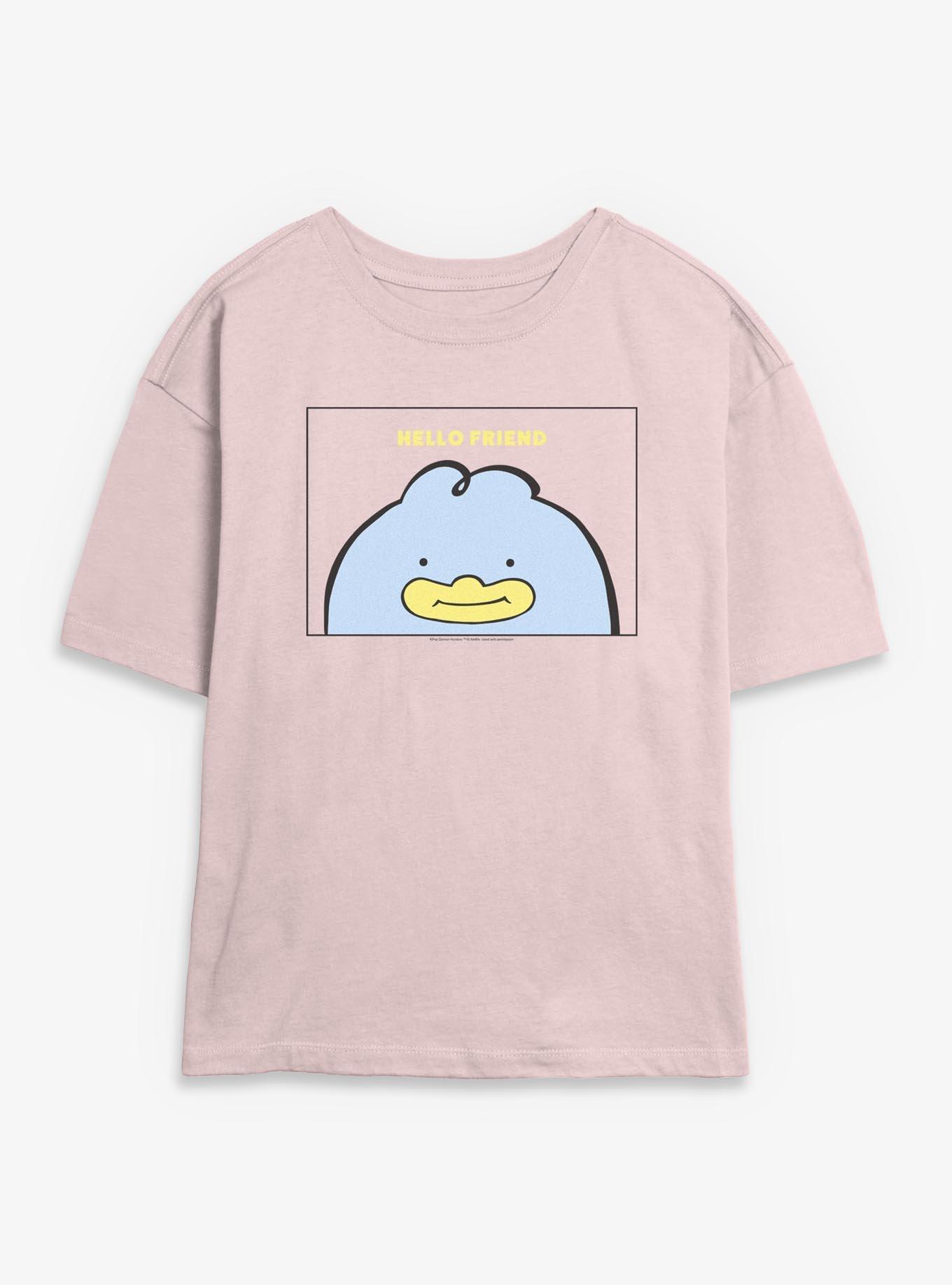 KPop Demon Hunters Ducky Note Card Girls Skimmer T-Shirt