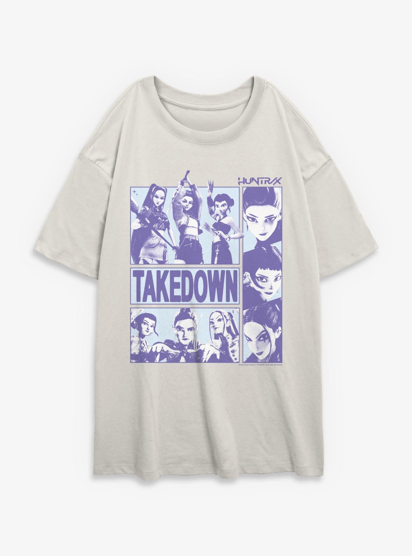 KPop Demon Hunters Huntrix Takedown Girls Oversized T-Shirt, , hi-res
