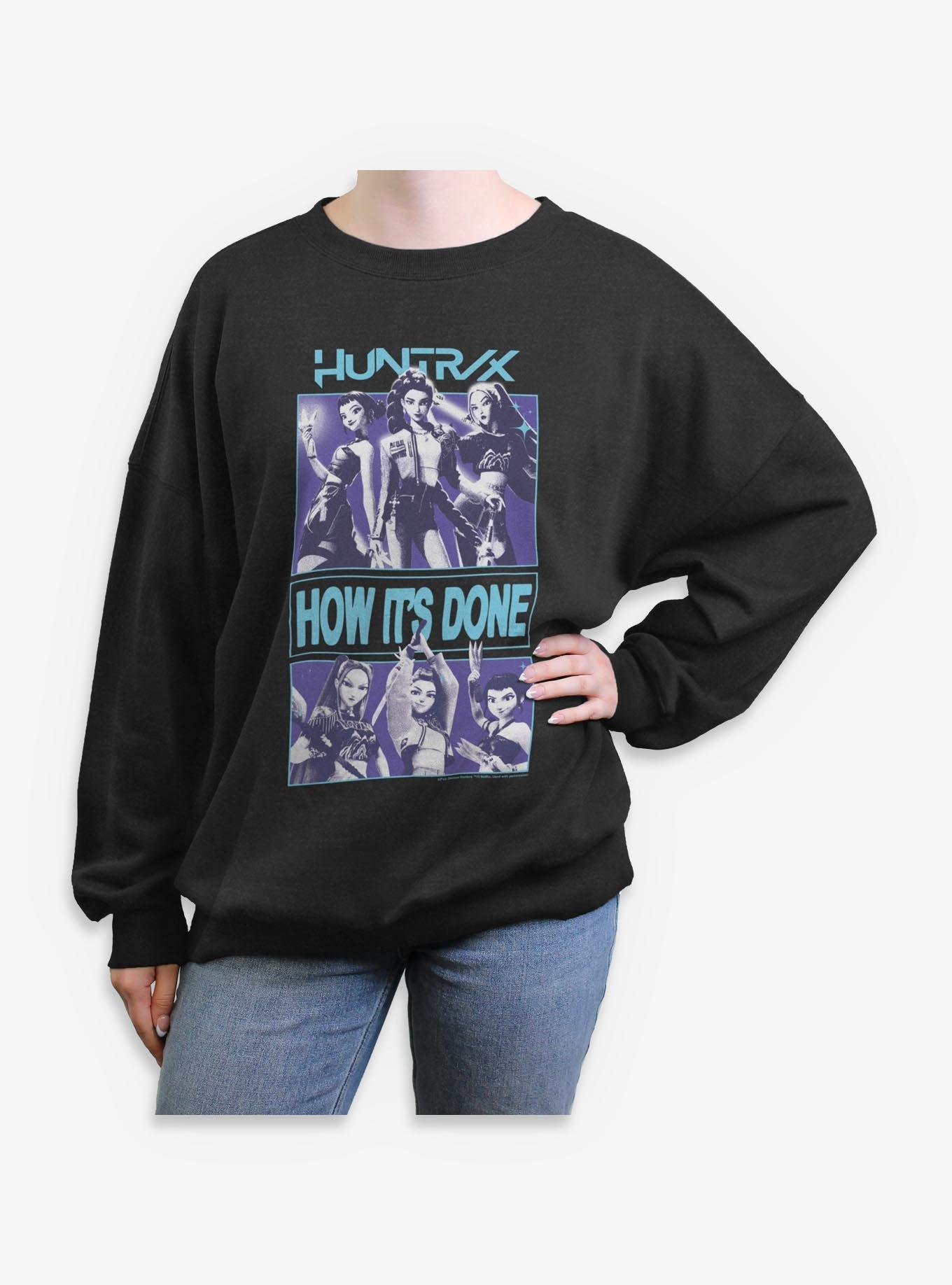 KPop Demon Hunters HUNTR/X How It's Done Girls Oversized Sweatshirt
