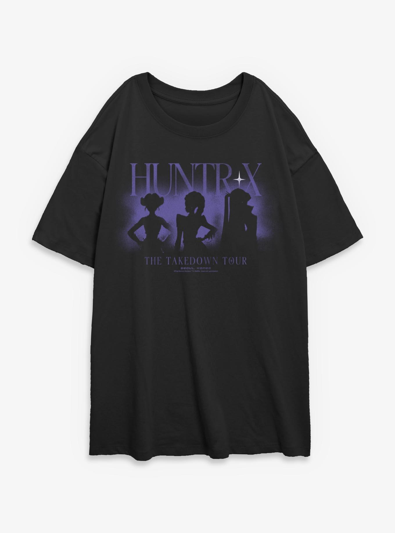 KPop Demon Hunters Huntrix The Takedown Tour Girls Oversized T-Shirt, , hi-res