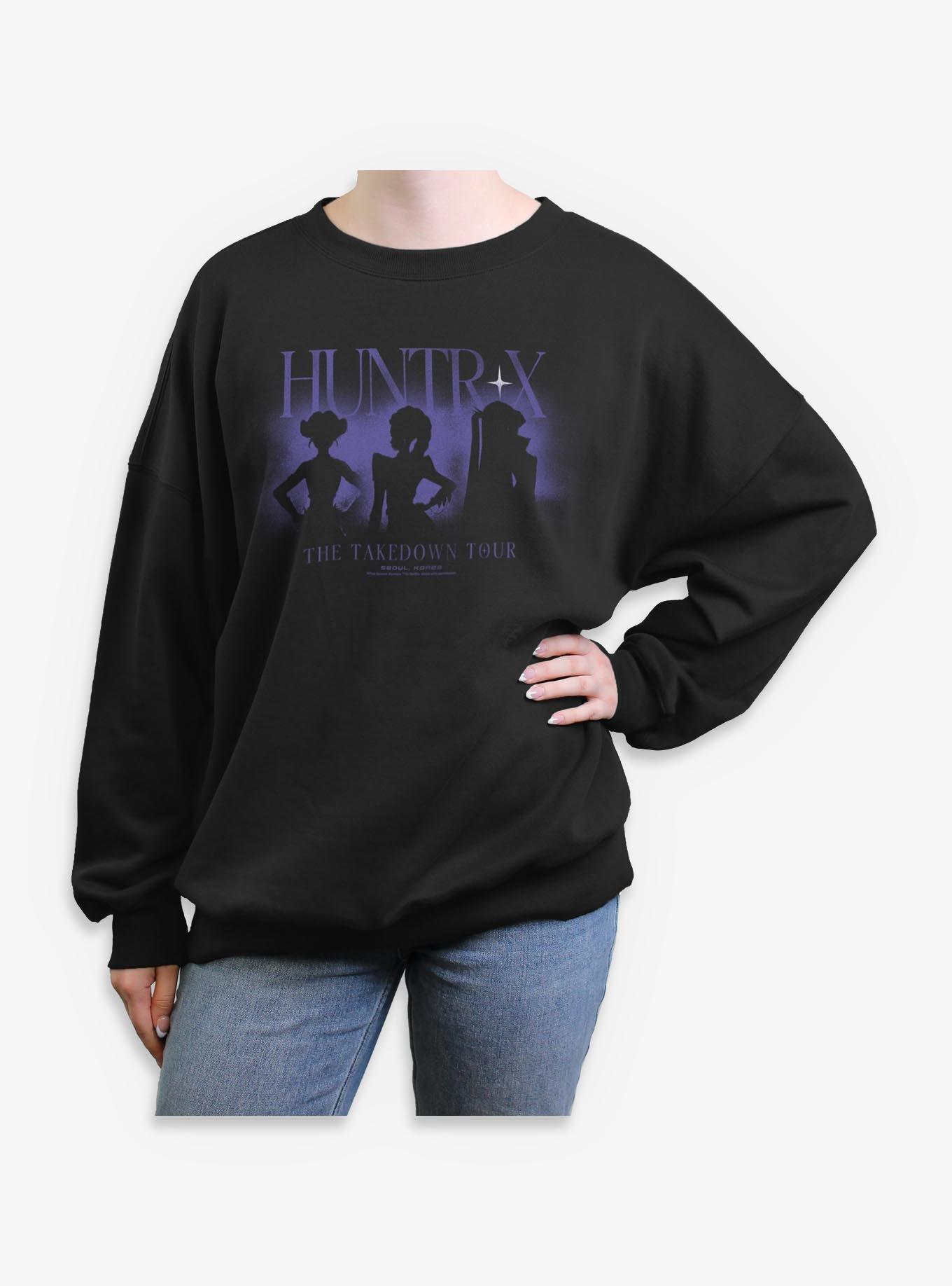KPop Demon Hunters HUNTR/X The Takedown Tour Girls Oversized Sweatshirt