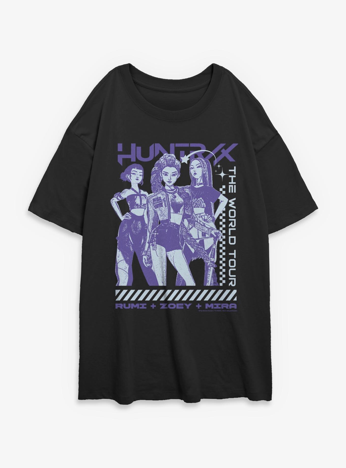 KPop Demon Hunters Huntrix Tour Girls Oversized T-Shirt, , hi-res
