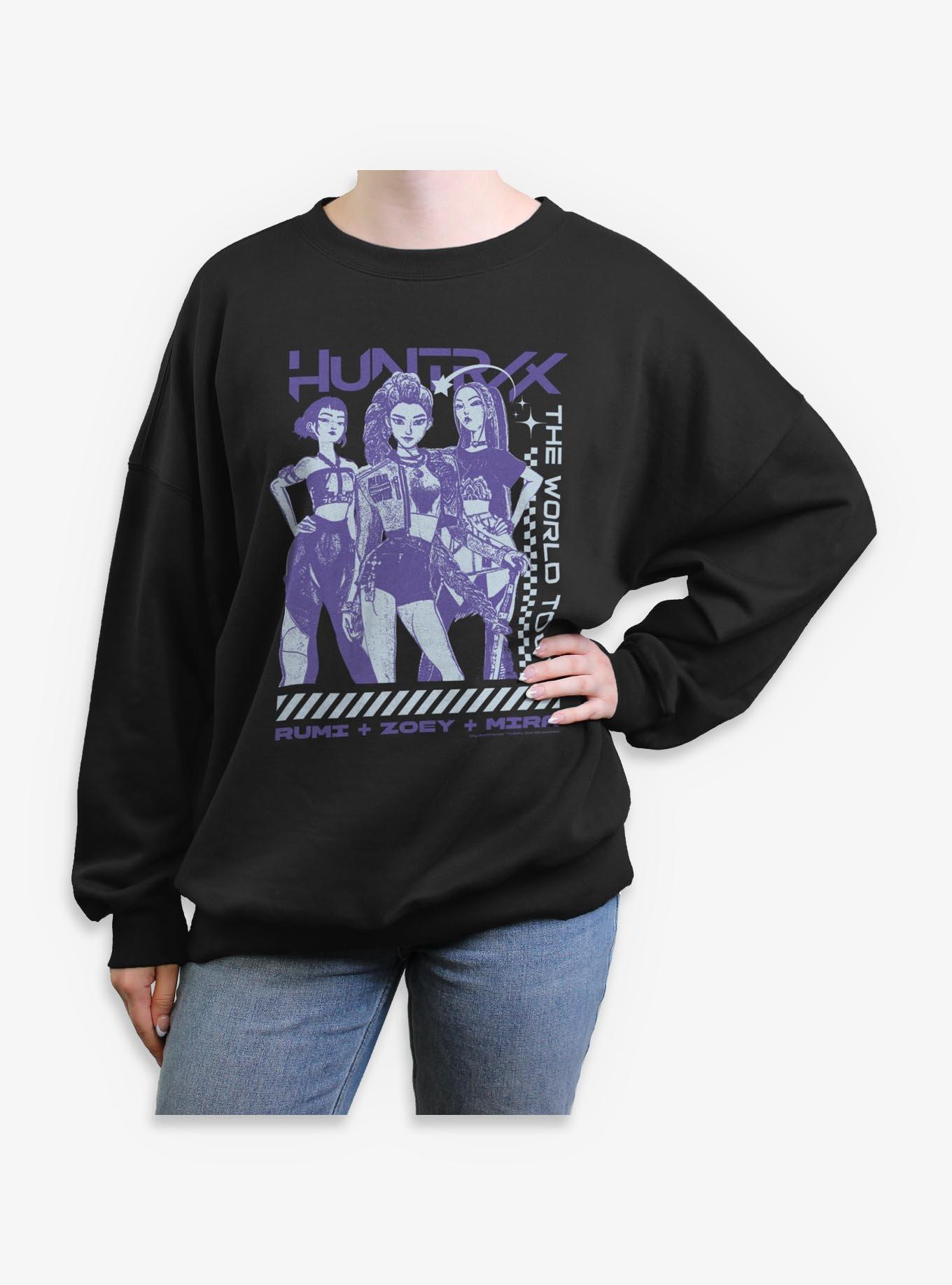 KPop Demon Hunters Huntrix Tour Girls Oversized Sweatshirt, , hi-res