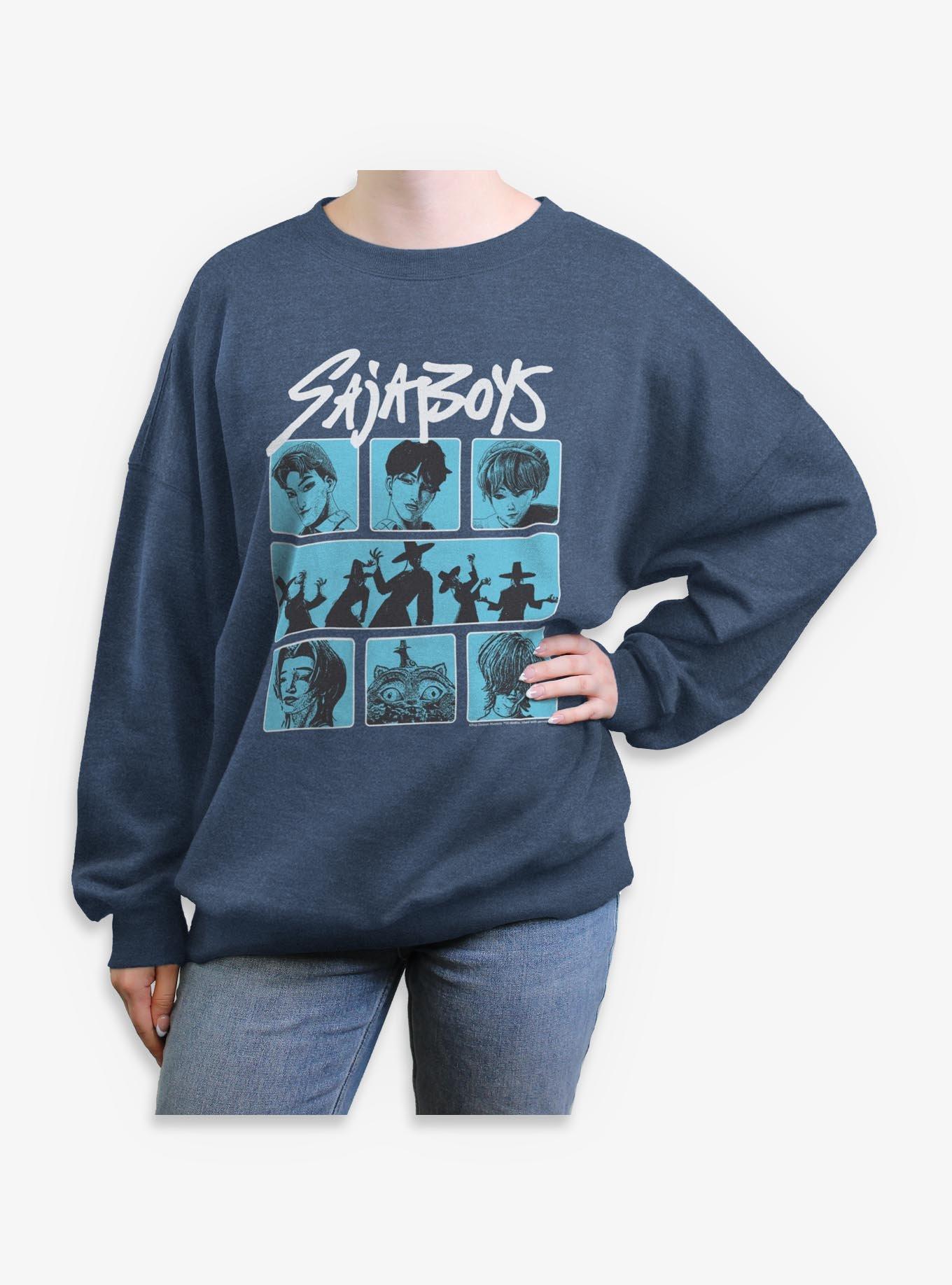 KPop Demon Hunters Saja Boys Demon Group Girls Oversized Sweatshirt, , hi-res
