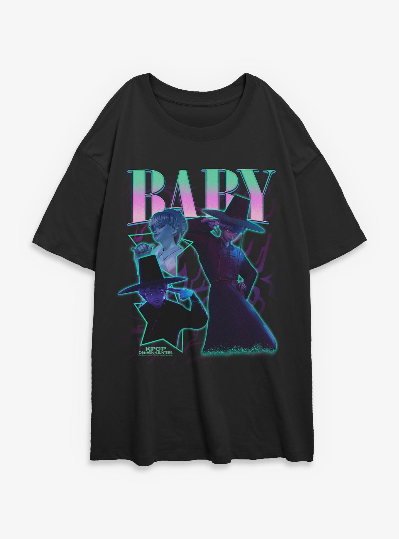 KPop Demon Hunters Saja Boys Baby Collage Girls Oversized T-Shirt, , hi-res