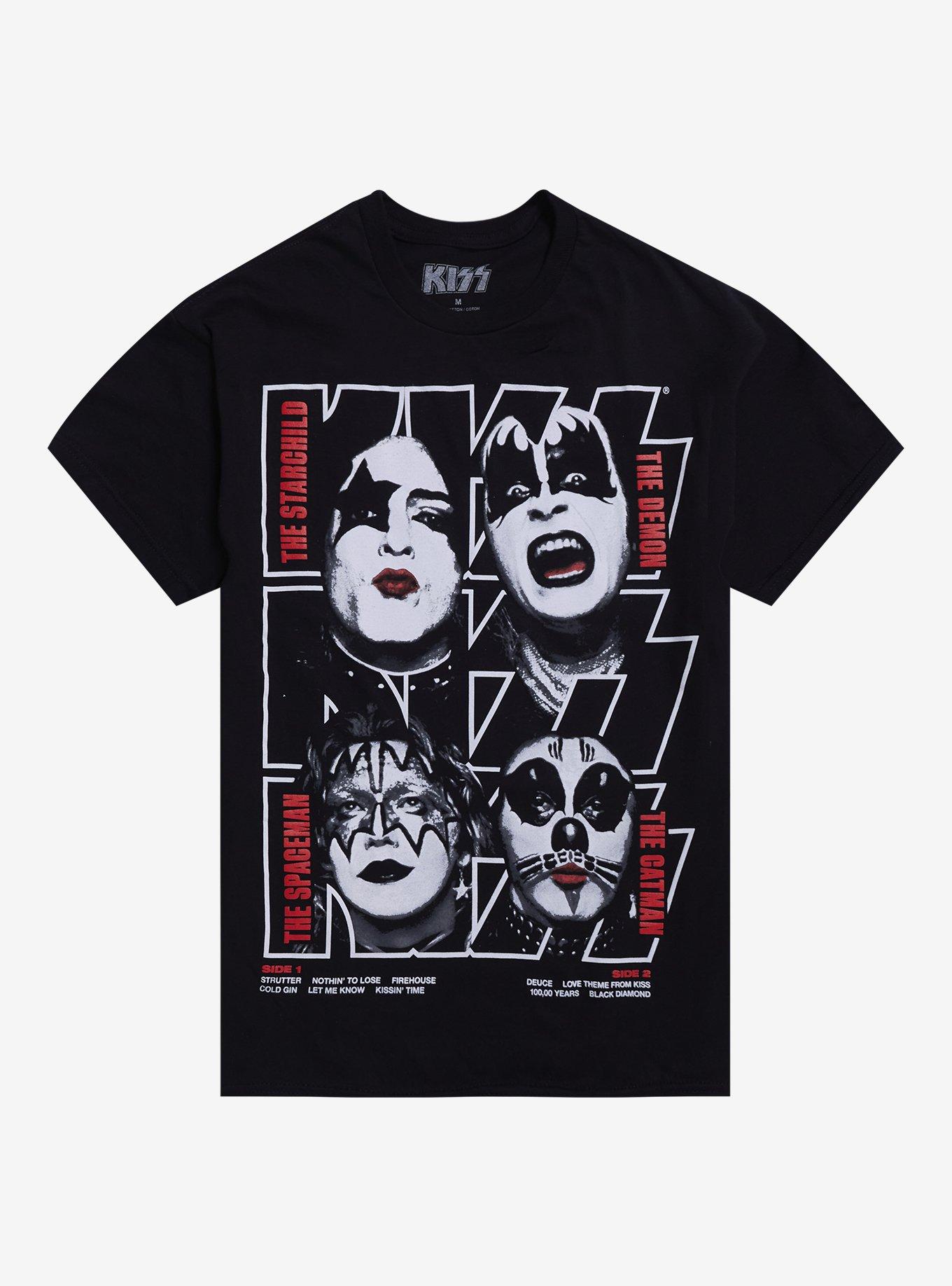 KISS Debut Album Tracklist T-Shirt, , hi-res
