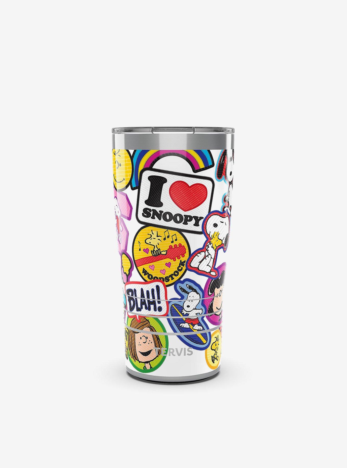 Peanuts Sticker Collage 20oz Tumbler with Slider Lid, , hi-res