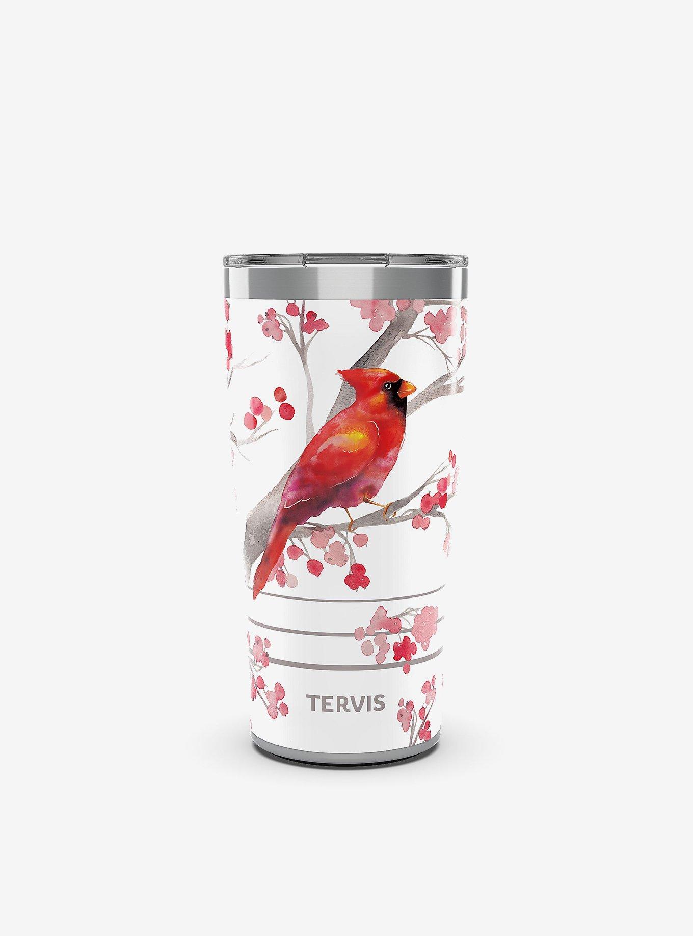 Christmas Cardinal and Berry Branches 20oz Tumbler with Slider Lid, , hi-res