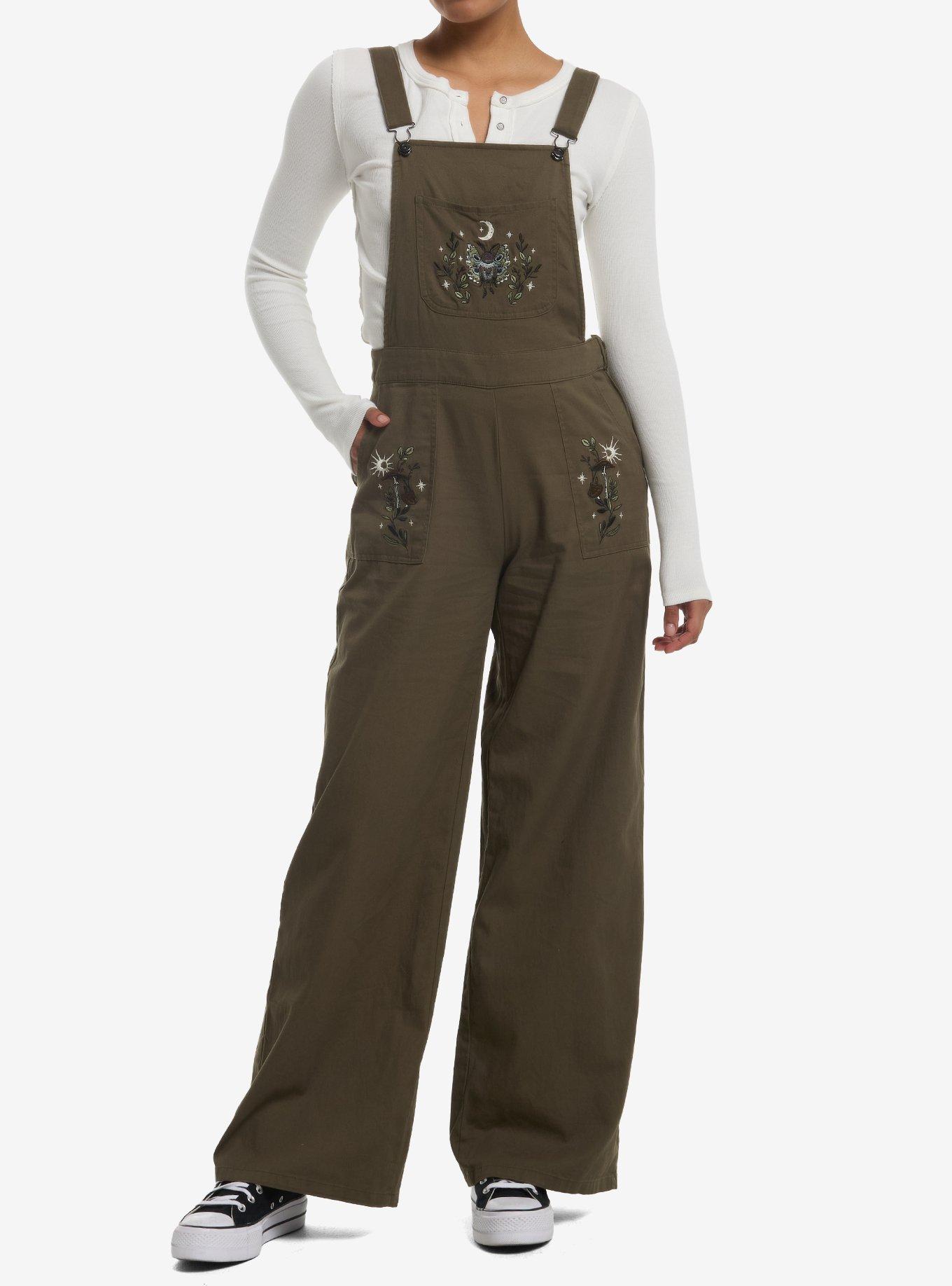 Thorn & Fable Mothman Girls Overalls, , hi-res