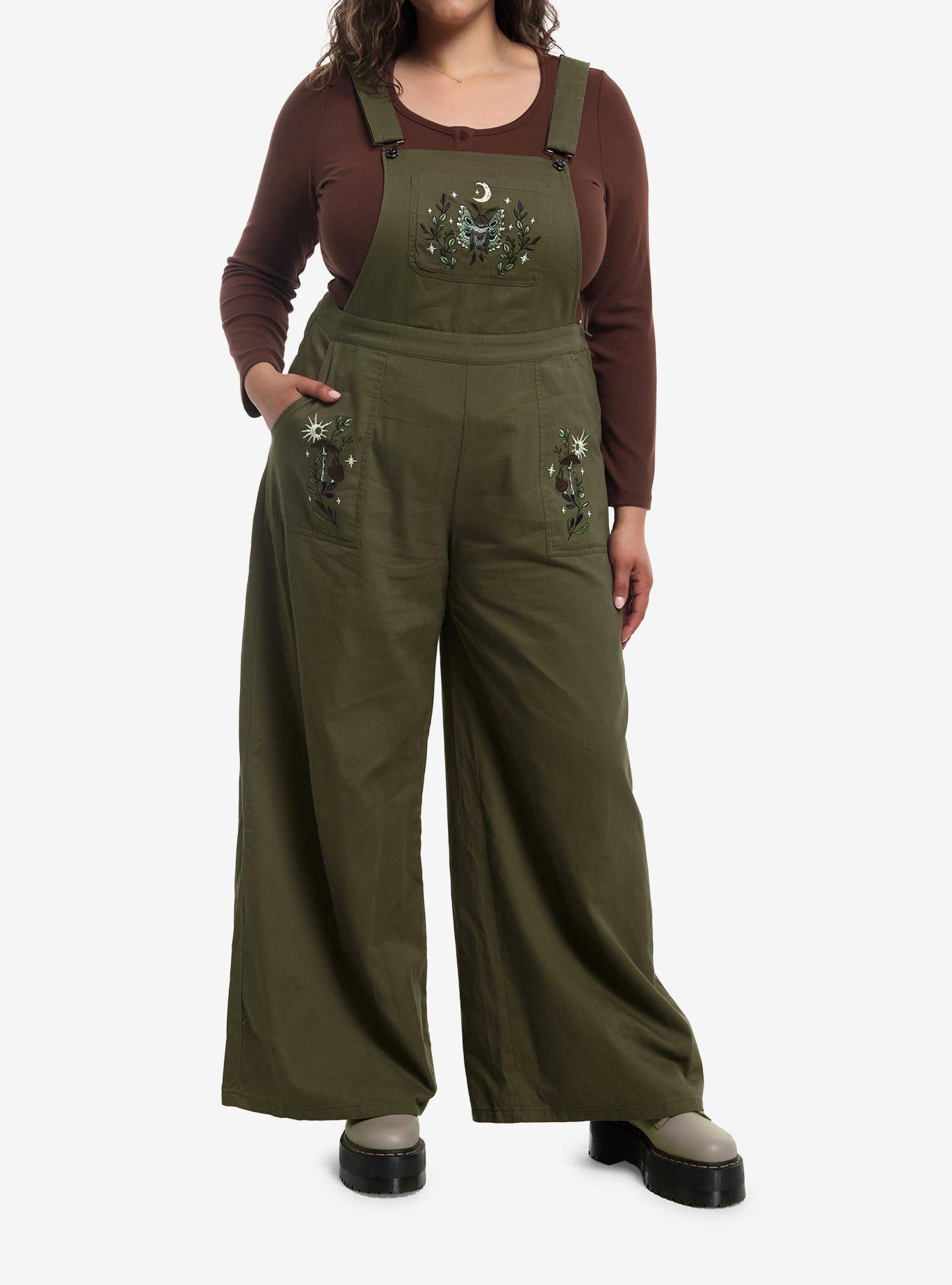 Thorn & Fable Mothman Girls Overalls Plus Size, , hi-res