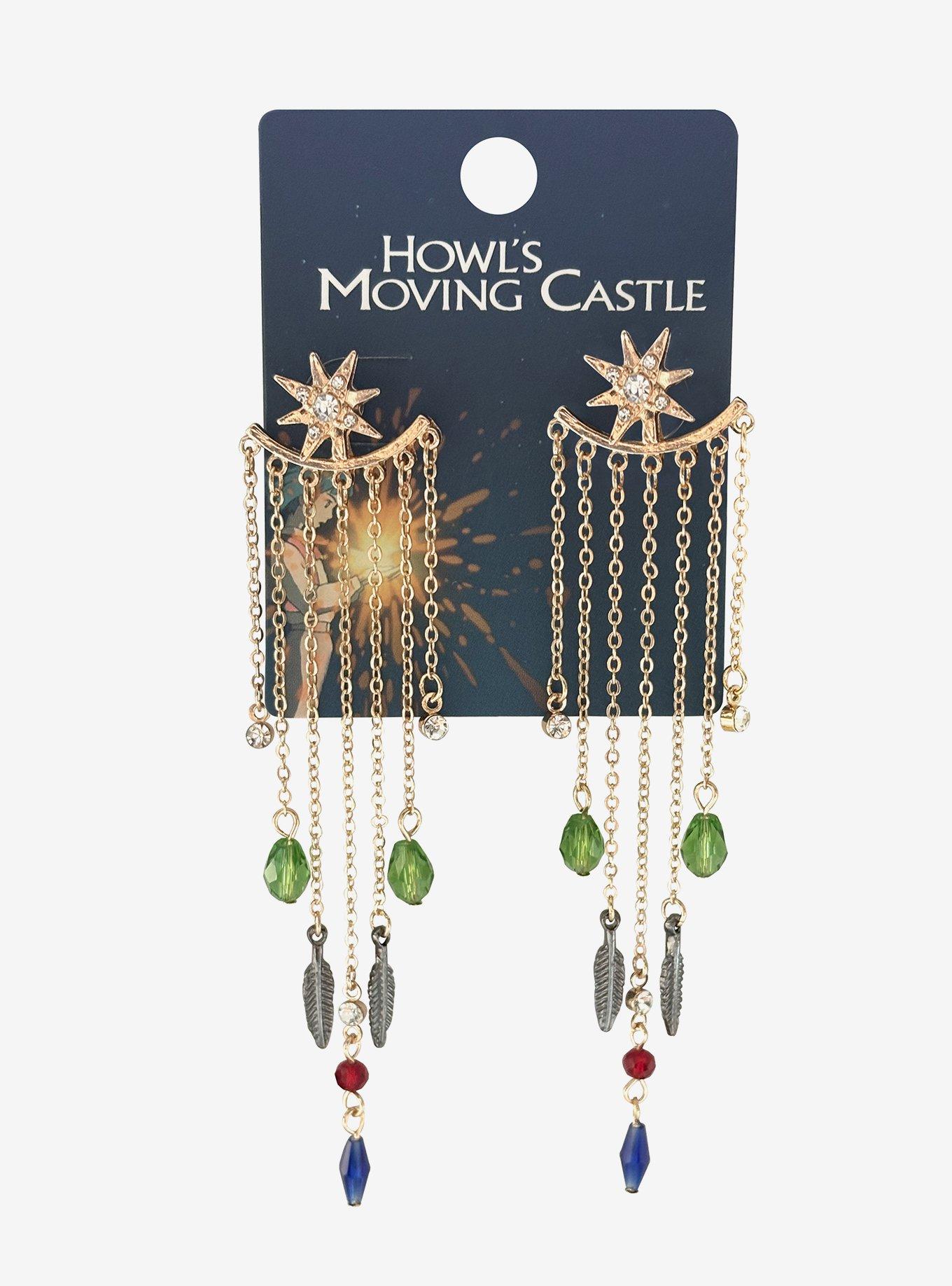 Her Universe Studio Ghibli® Howl's Moving Castle Star Dangling Gem Front/Back Earrings, , hi-res