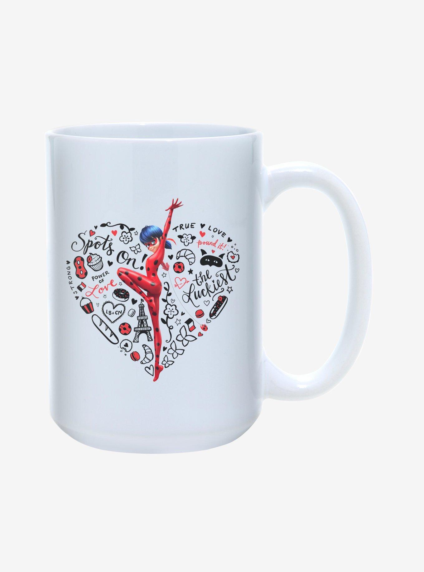 Miraculous: Tales Of Ladybug & Cat Noir Ladybug Spots On! Heart 15oz Mug, , hi-res