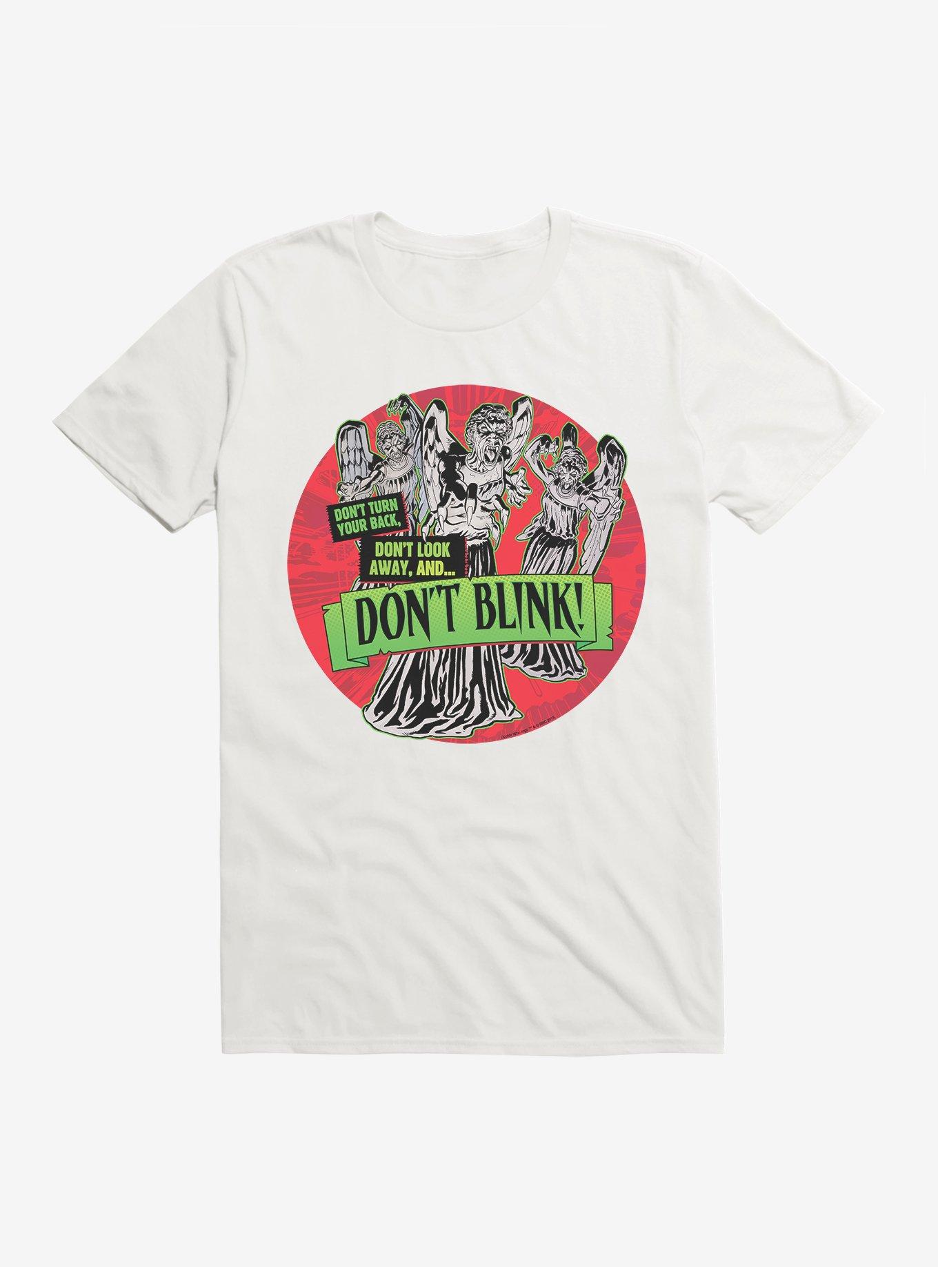 Doctor Who Don't Blink T-Shirt, WHITE, hi-res