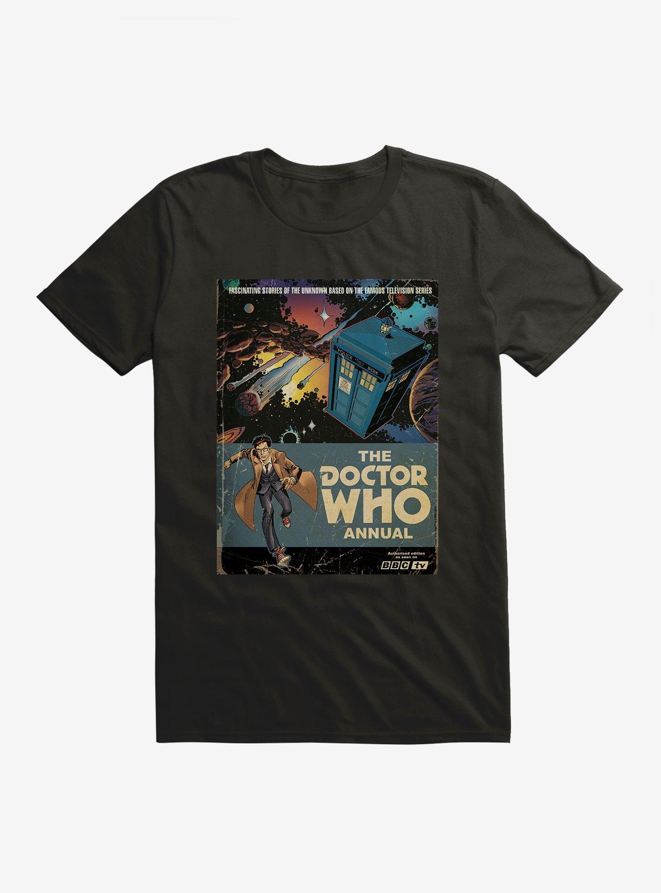 Doctor Who Annual Tenth Doctor T-Shirt, BLACK, hi-res