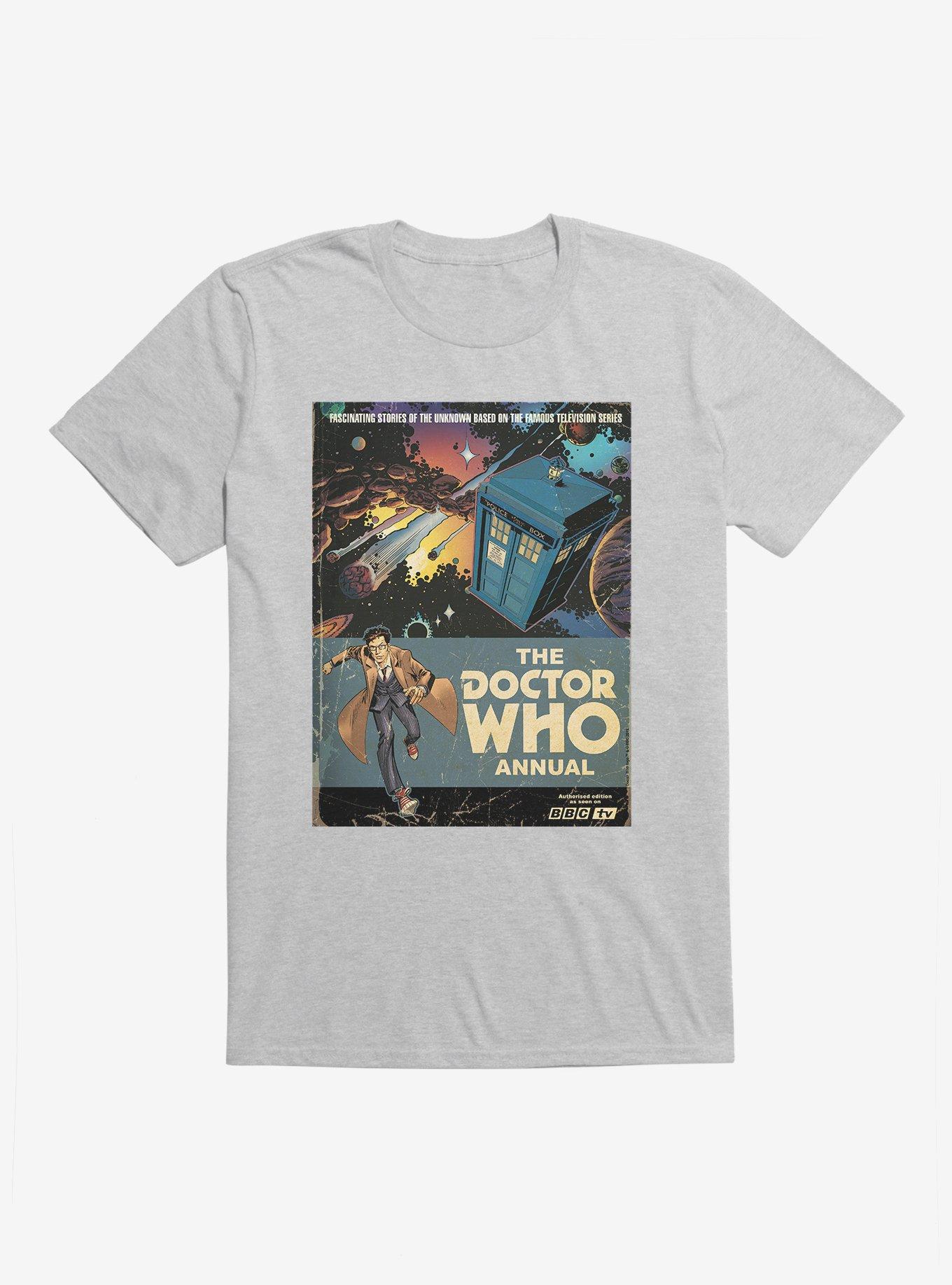 Doctor Who Annual Tenth Doctor T-Shirt, HEATHER GREY, hi-res