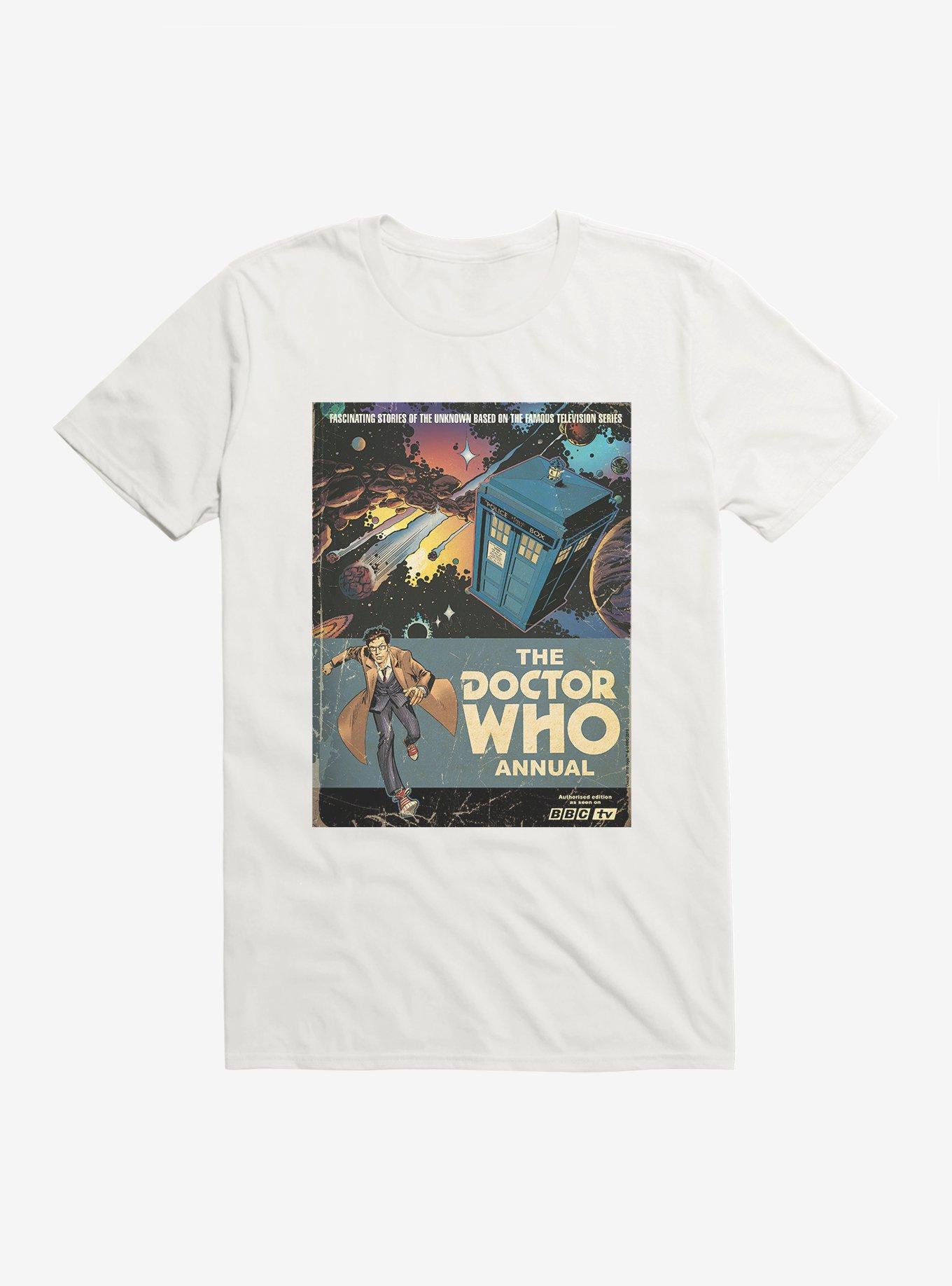Doctor Who Annual Tenth Doctor T-Shirt, WHITE, hi-res