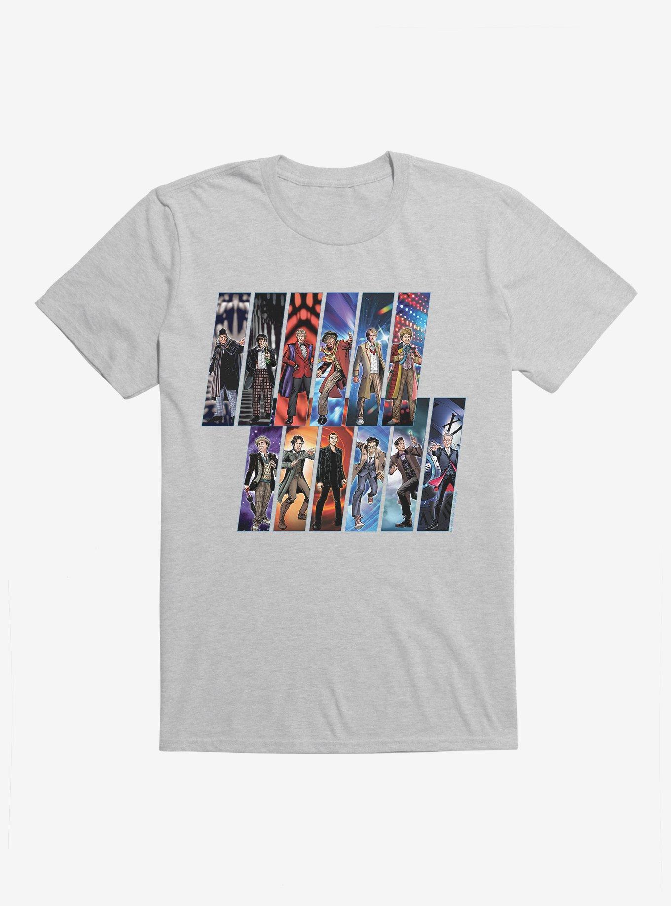 Doctor Who All Doctors Animation T-Shirt, , hi-res
