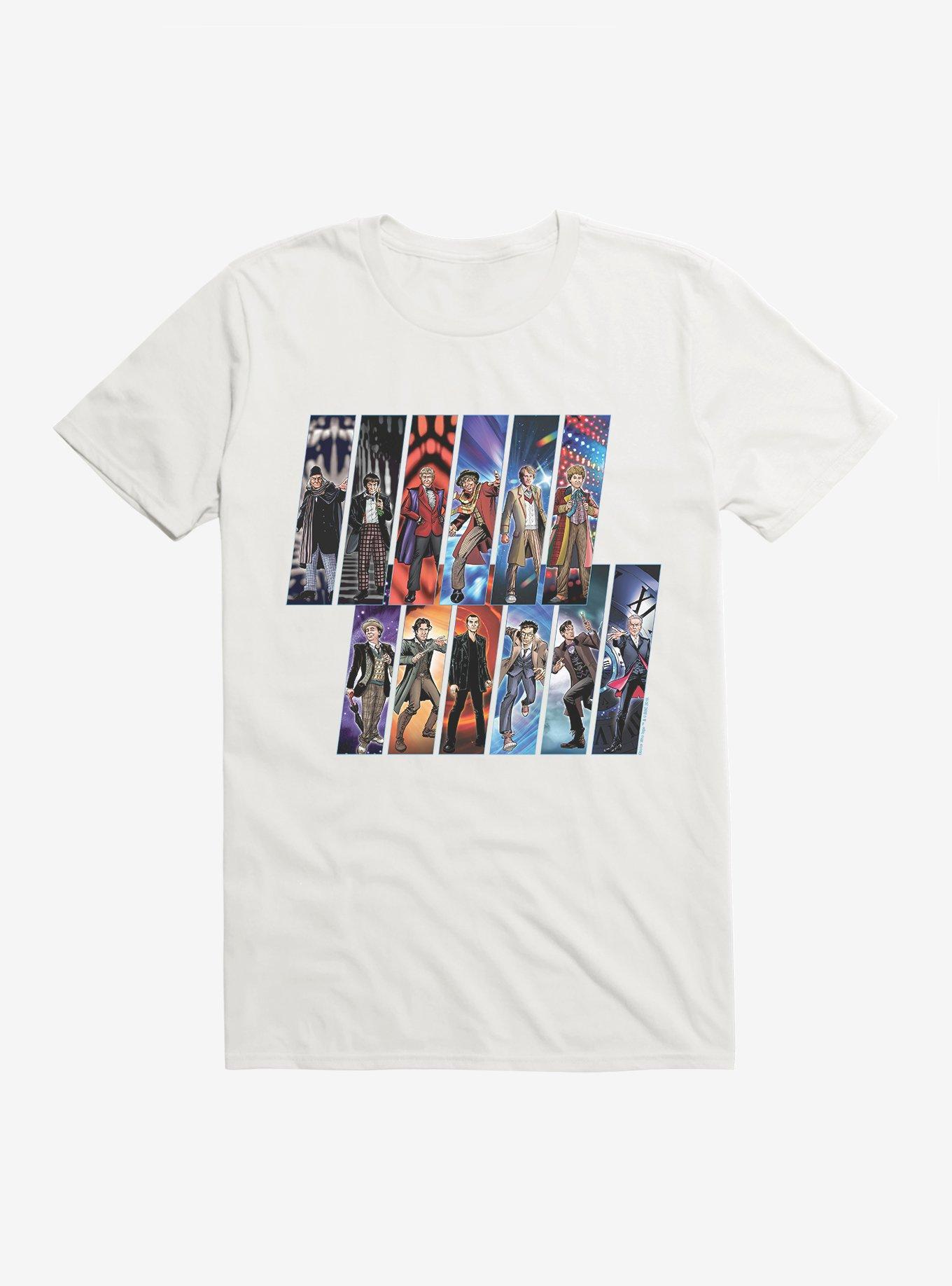 Doctor Who All Doctors Animation T-Shirt, , hi-res