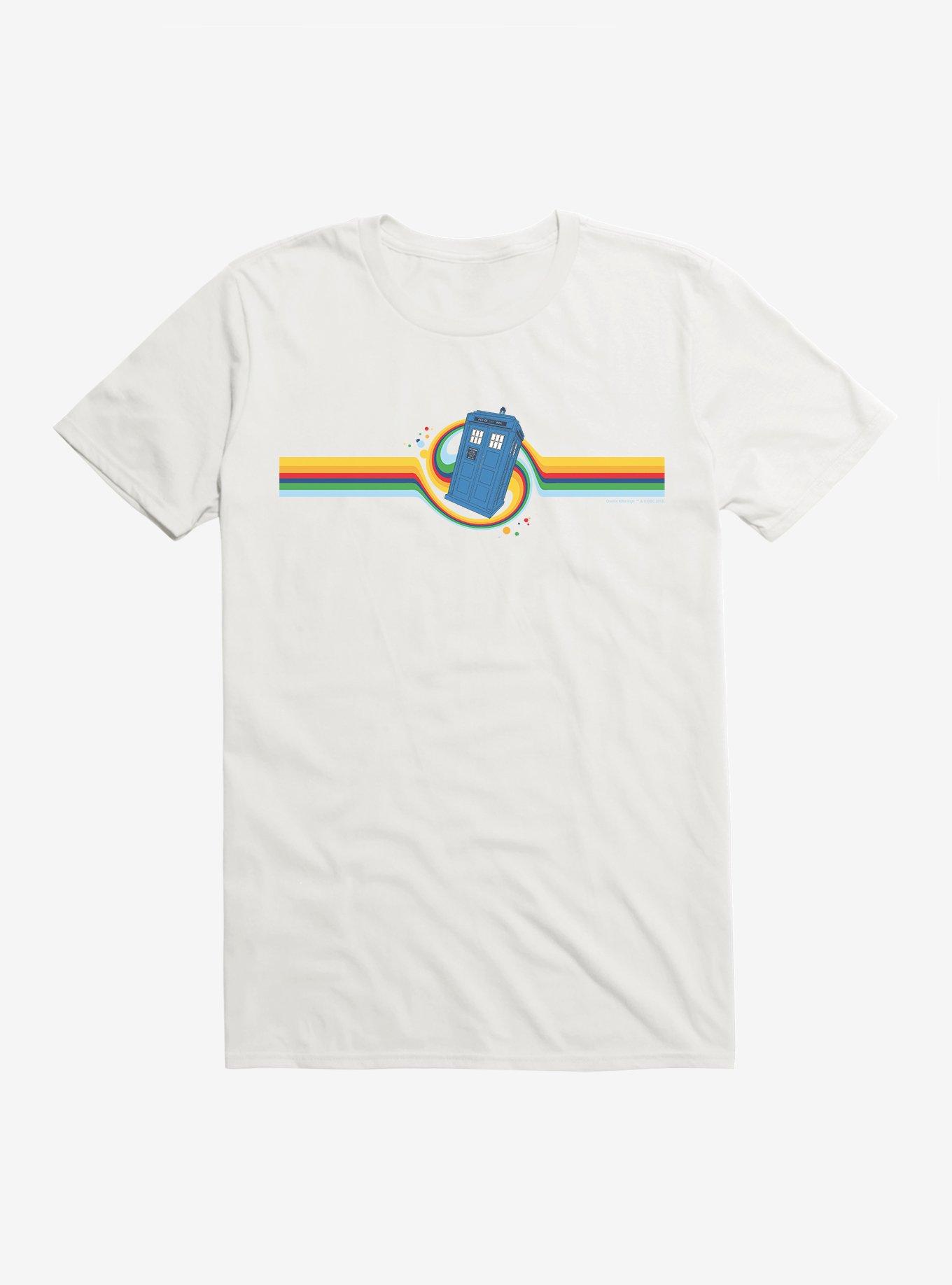Doctor Who Tardis Rainbow Portal T-Shirt, , hi-res