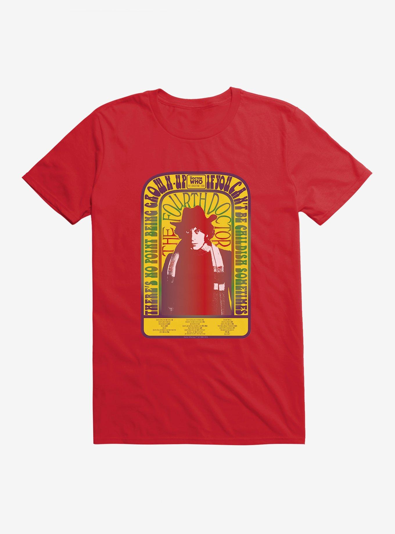 Doctor Who The Fourth Doctor Spacetime Tour T-Shirt