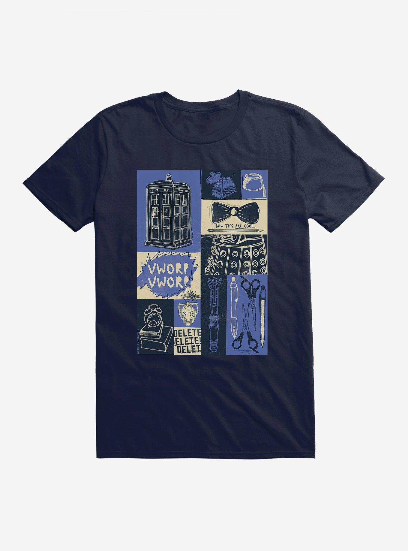 Doctor Who Tardis Classic Icons T-Shirt, NAVY, hi-res