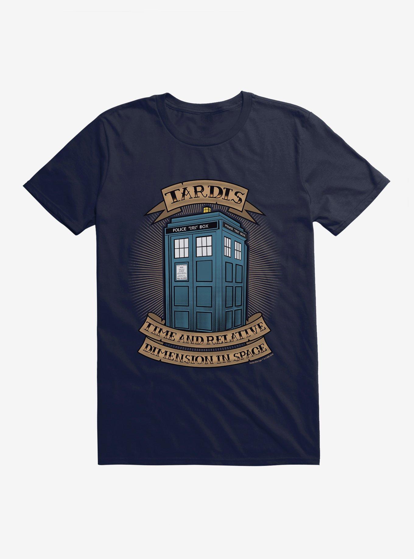 Doctor Who Tardis Acronym Banner T-Shirt, , hi-res