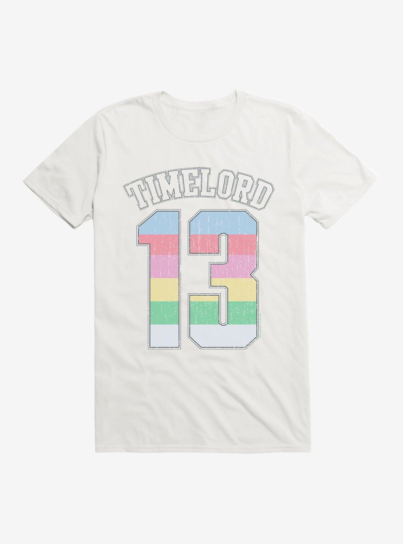 Doctor Who Thirteenth Doctor Time Lord 13 Rainbow T-Shirt