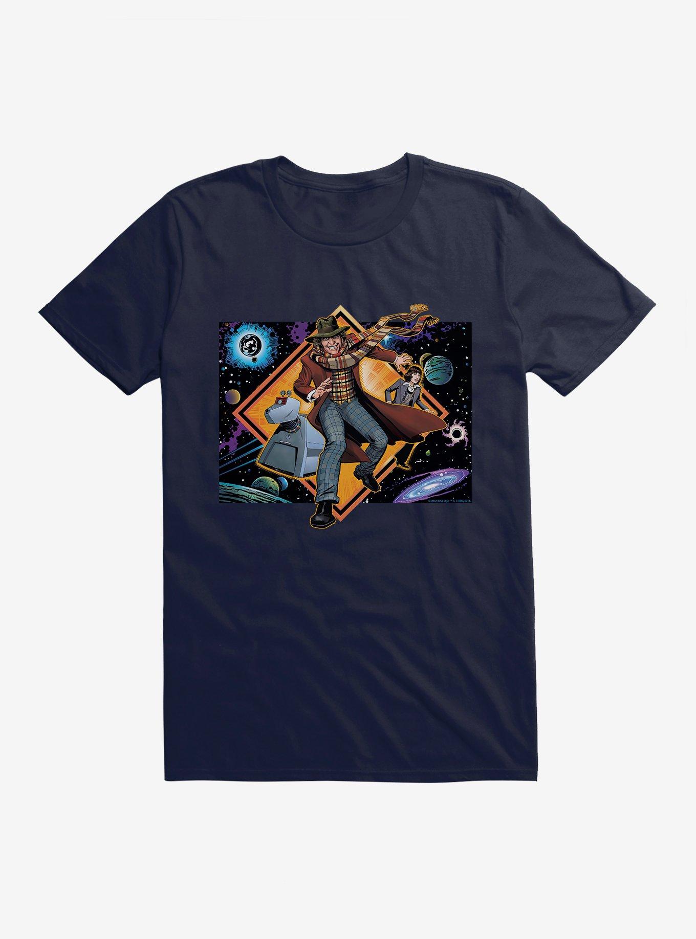 Doctor Who The Fourth Doctor, K9, And Sarah Jane In Space T-Shirt