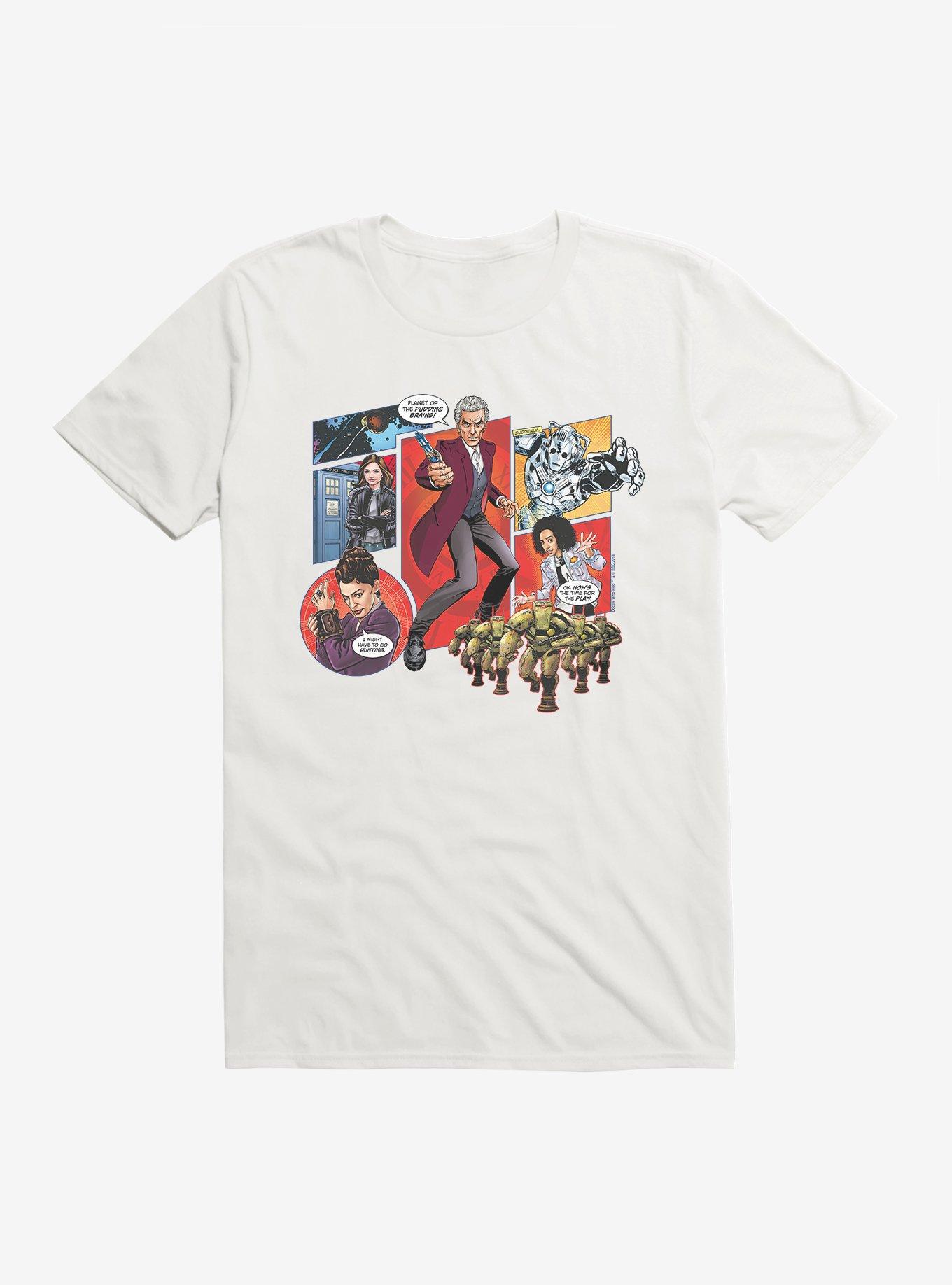 Doctor Who Twelfth Doctor Pudding Brains Comic T-Shirt