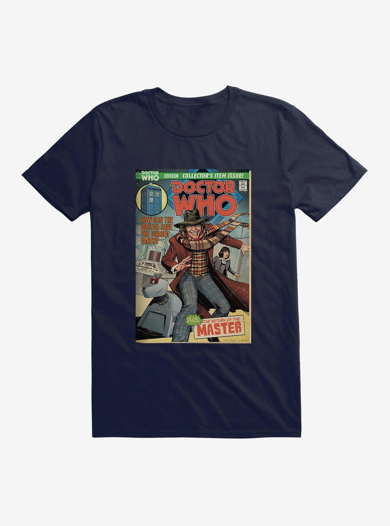 Doctor Who The Fourth Doctor And K9 Comic Cover T-Shirt
