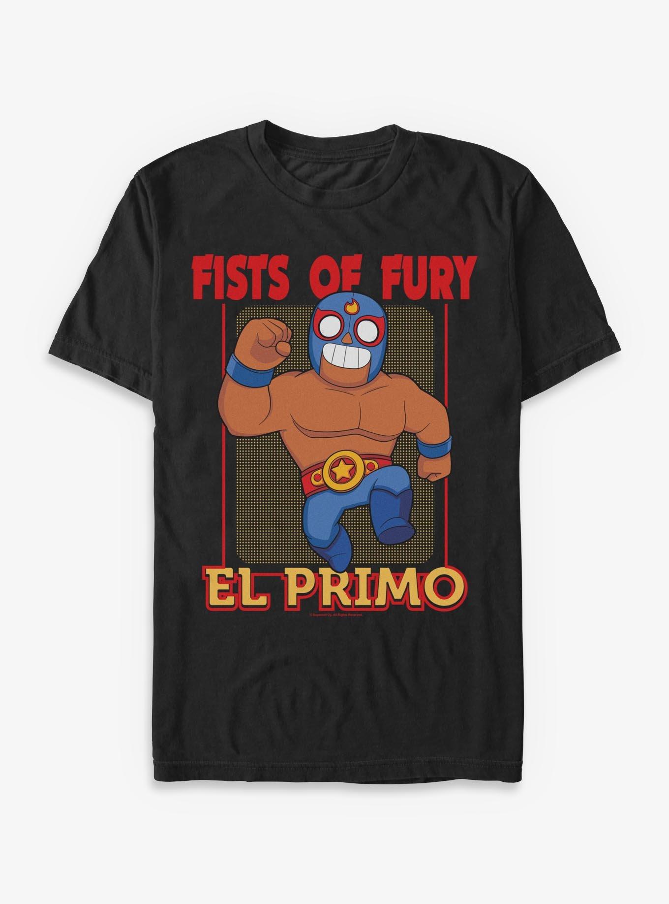 Brawl Stars EL Primo Fists Of Fury T-Shirt, image size:1360x1836