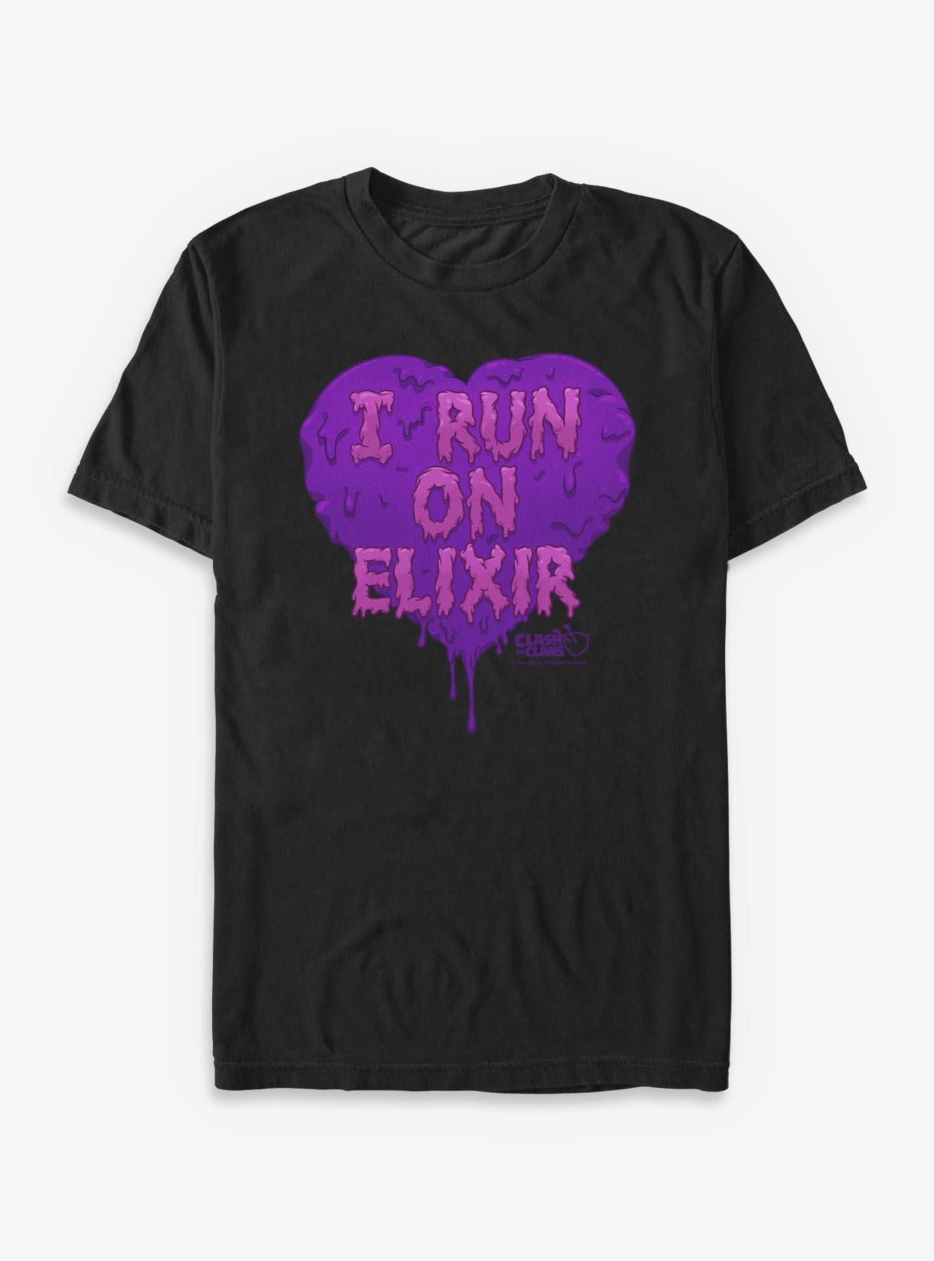 Clash of Clans I Run On Elixir T-Shirt, , hi-res