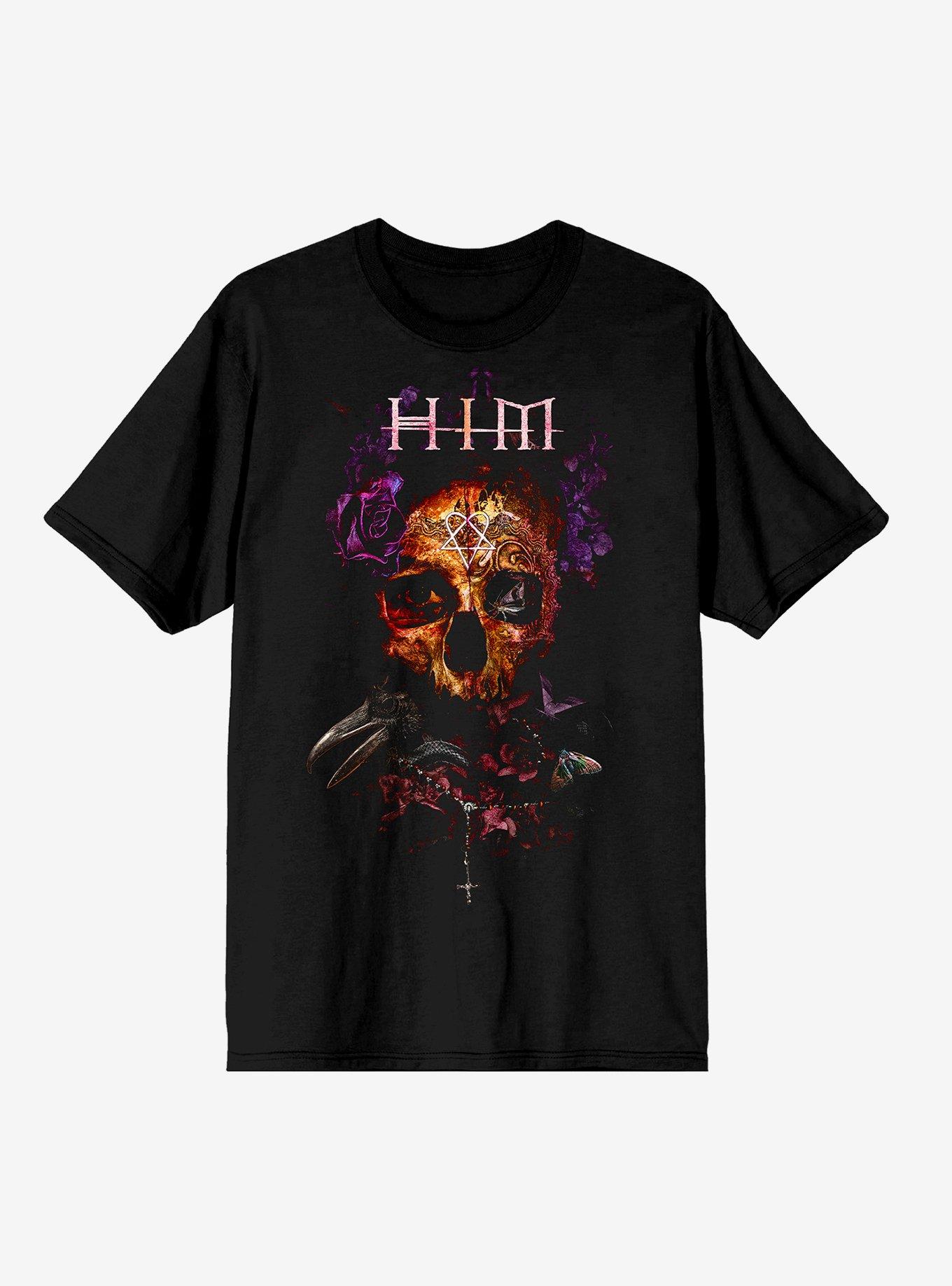 HIM Skull & Raven T-Shirt, , hi-res