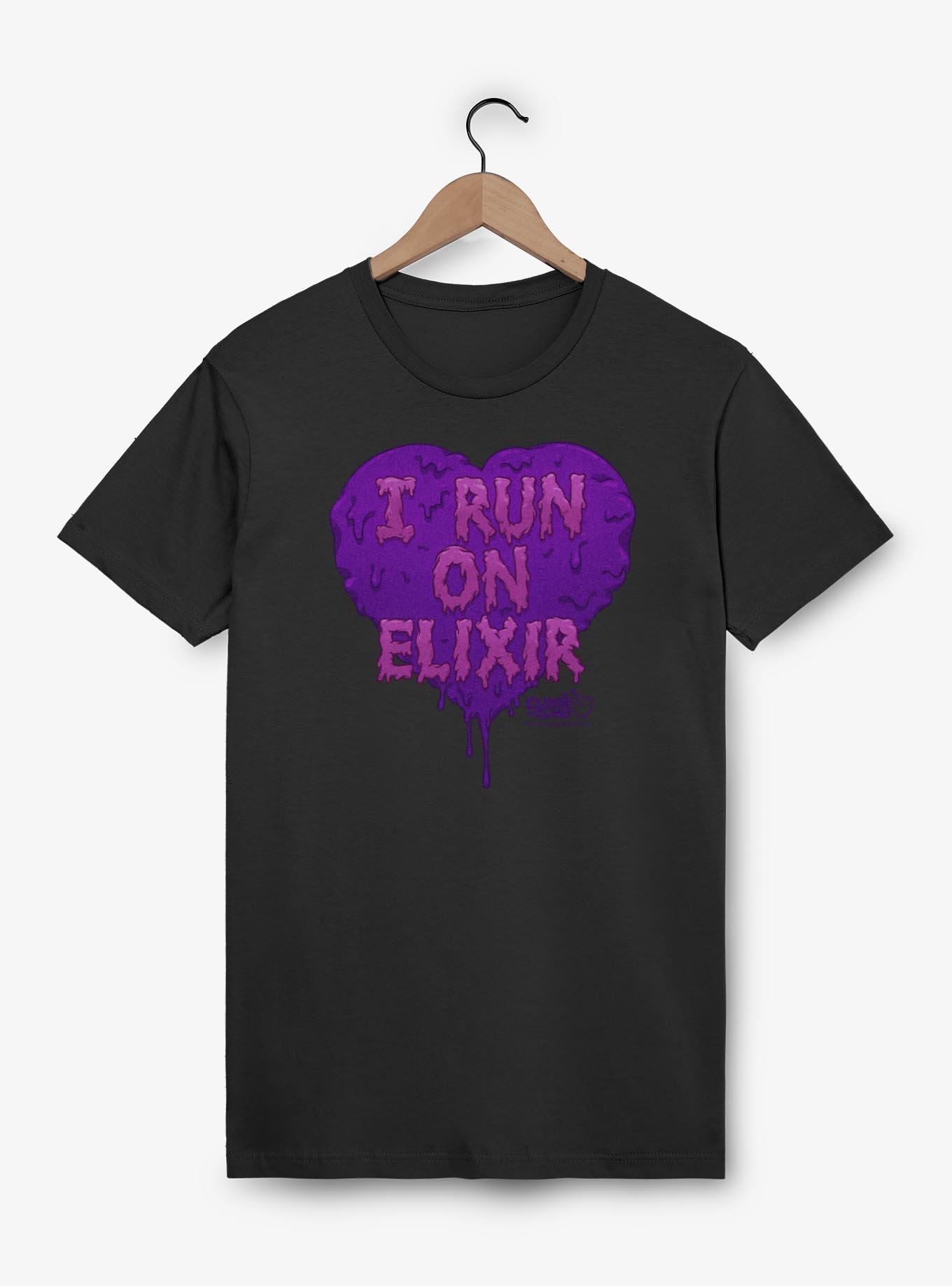 Clash of Clans I Run On Elixir T-Shirt, BLACK, hi-res