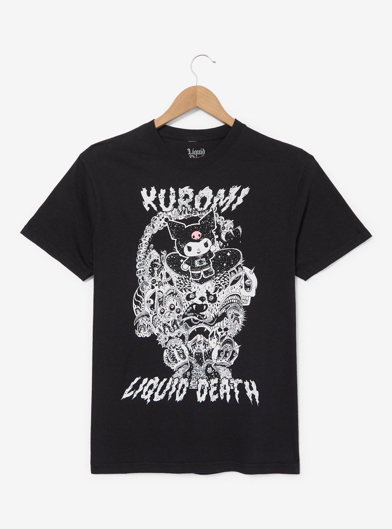 Sanrio Kuromi x Liquid Death Tonal Portrait T-Shirt - BoxLunch Exclusive, , hi-res