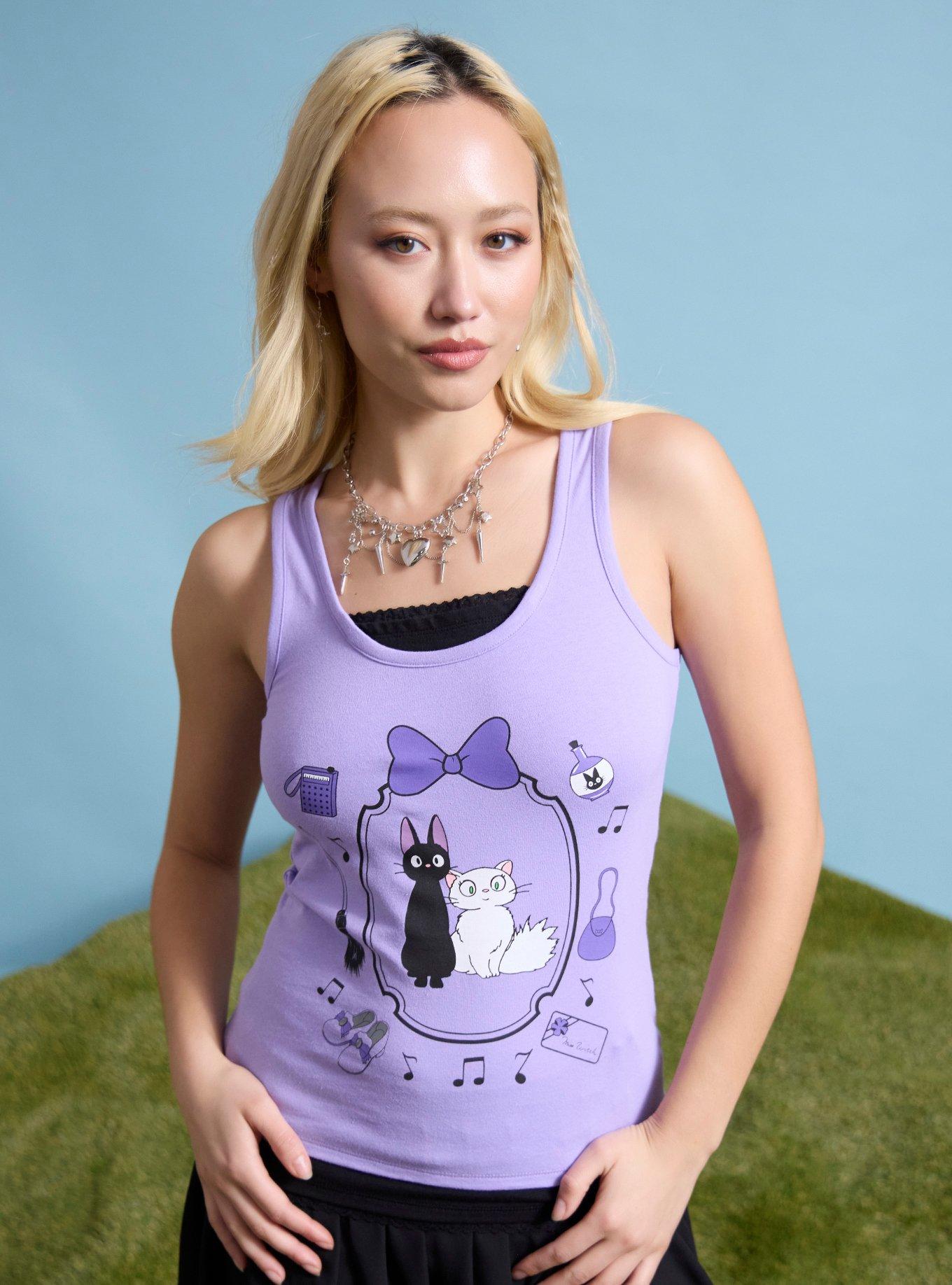 Her Universe Studio Ghibli&reg; Kiki's Delivery Service Cats Layered Girls Tank Top, , hi-res
