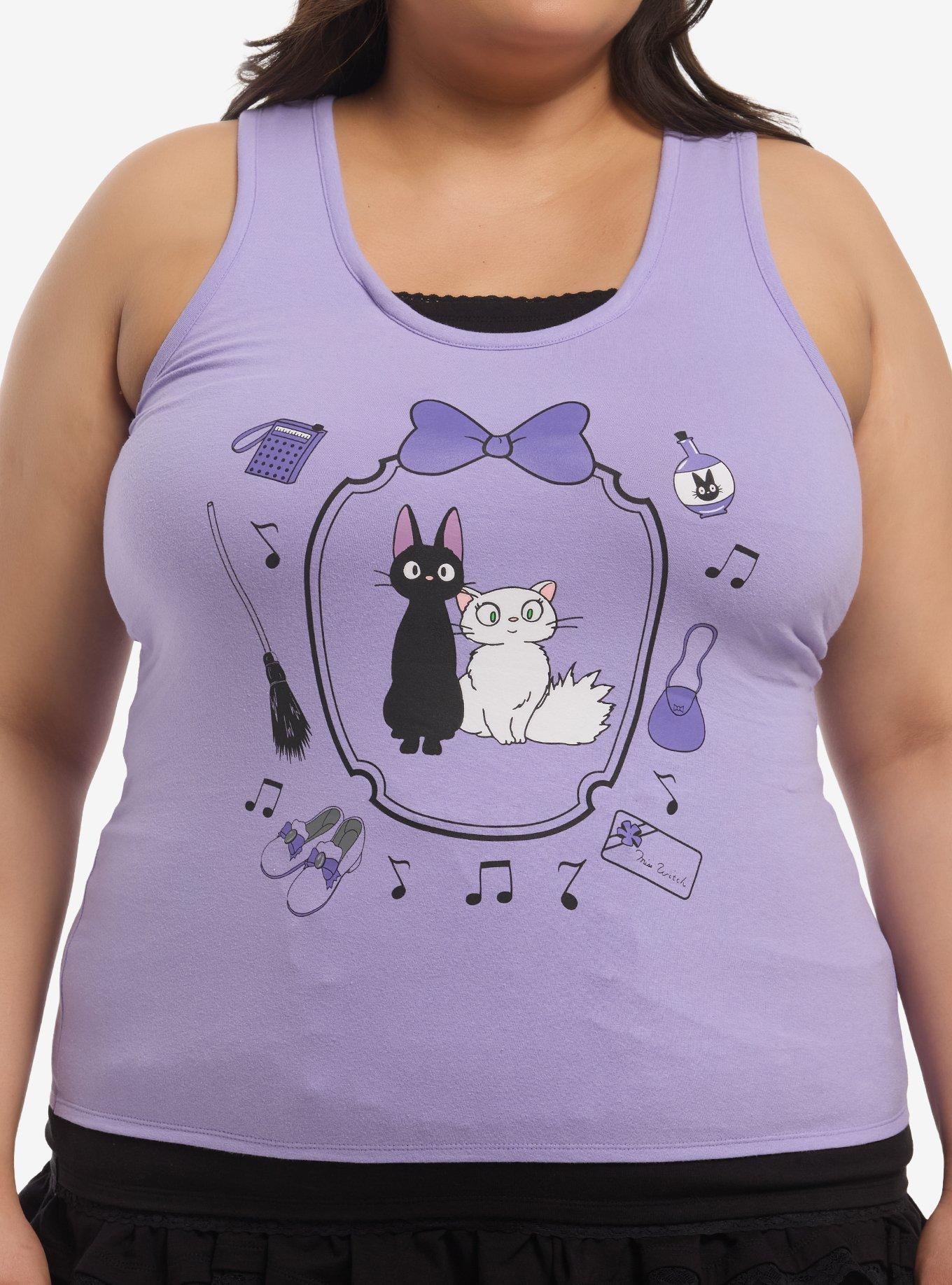 Her Universe Studio Ghibli&reg; Kiki's Delivery Service Cats Layered Girls Tank Top Plus Size, , hi-res